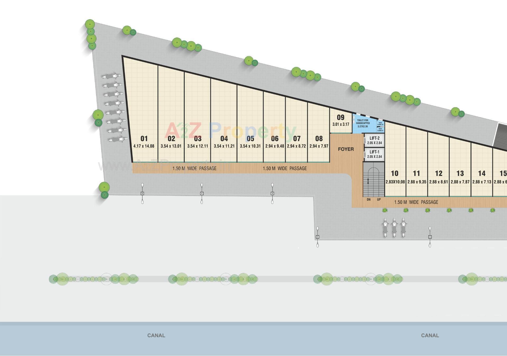 Layout of real estate project Manibhadra Icon located at Patan, Patan, Gujarat