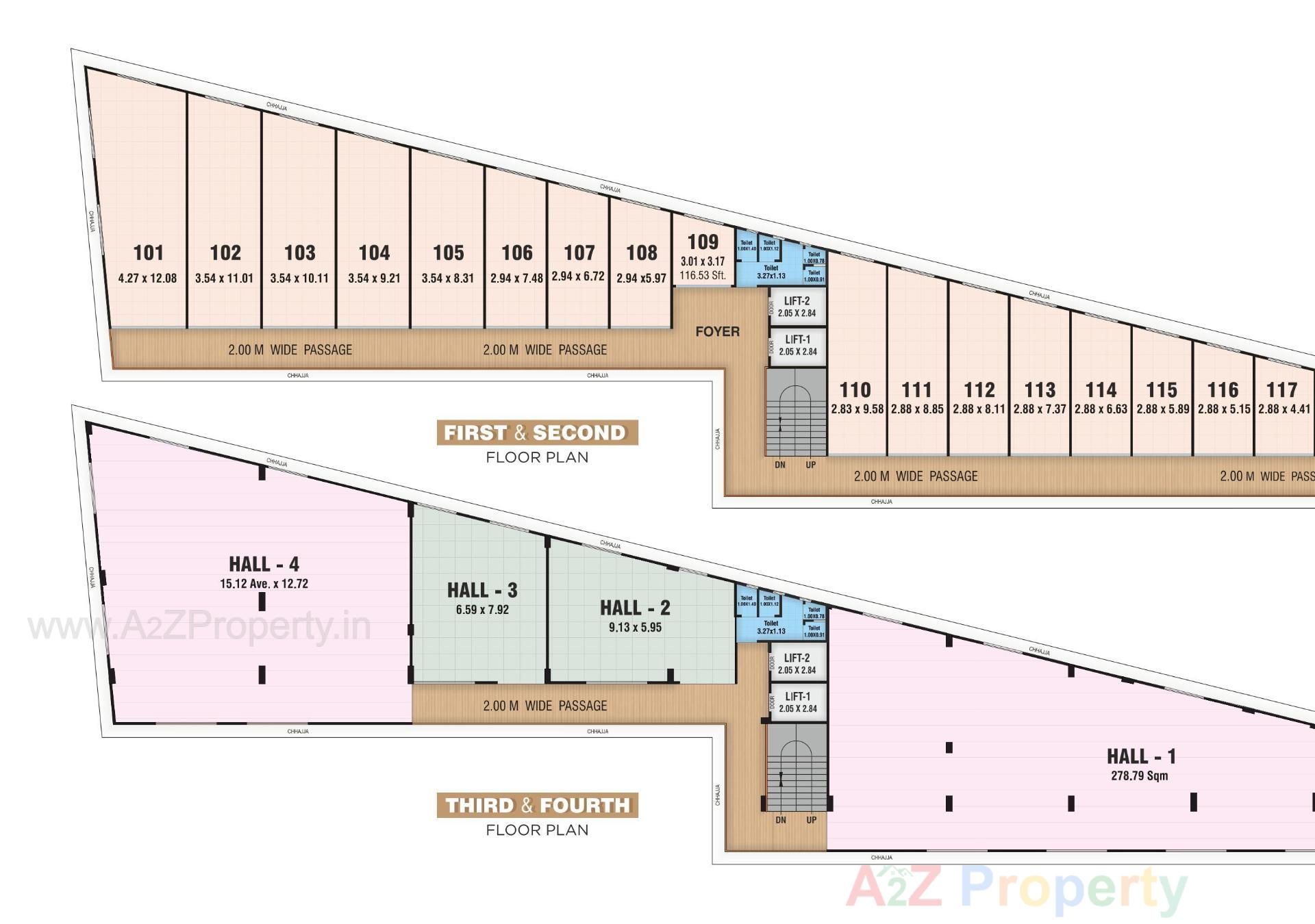Layout of real estate project Manibhadra Icon located at Patan, Patan, Gujarat