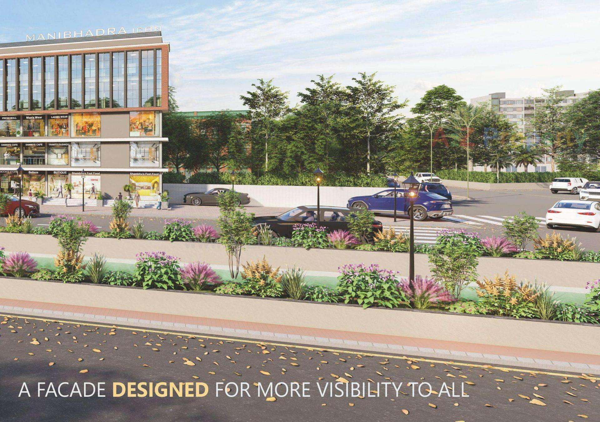 3D Elevation of real estate project Manibhadra Icon located at Patan, Patan, Gujarat