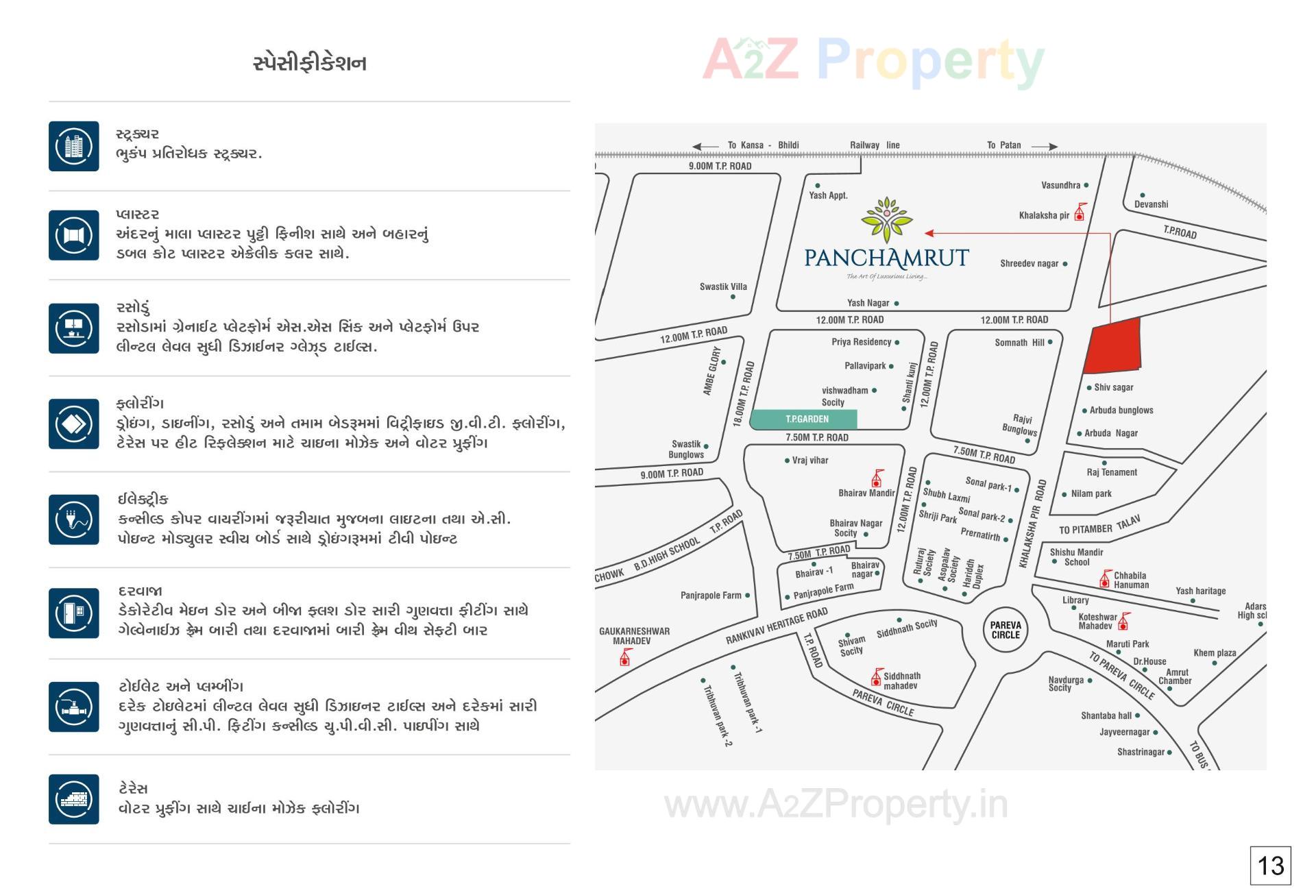  of real estate project Panchamrut located at Samalpati, Patan, Gujarat