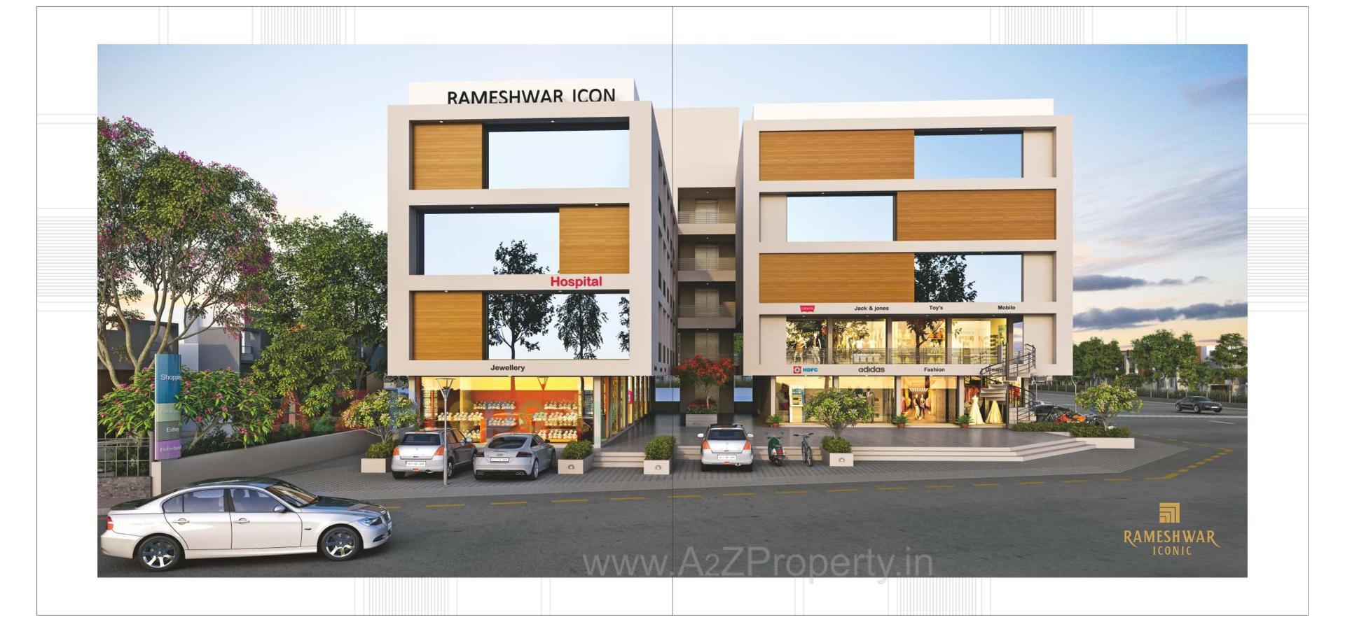 3D Elevation of real estate project Rameshwar Iconic located at Patan, Patan, Gujarat