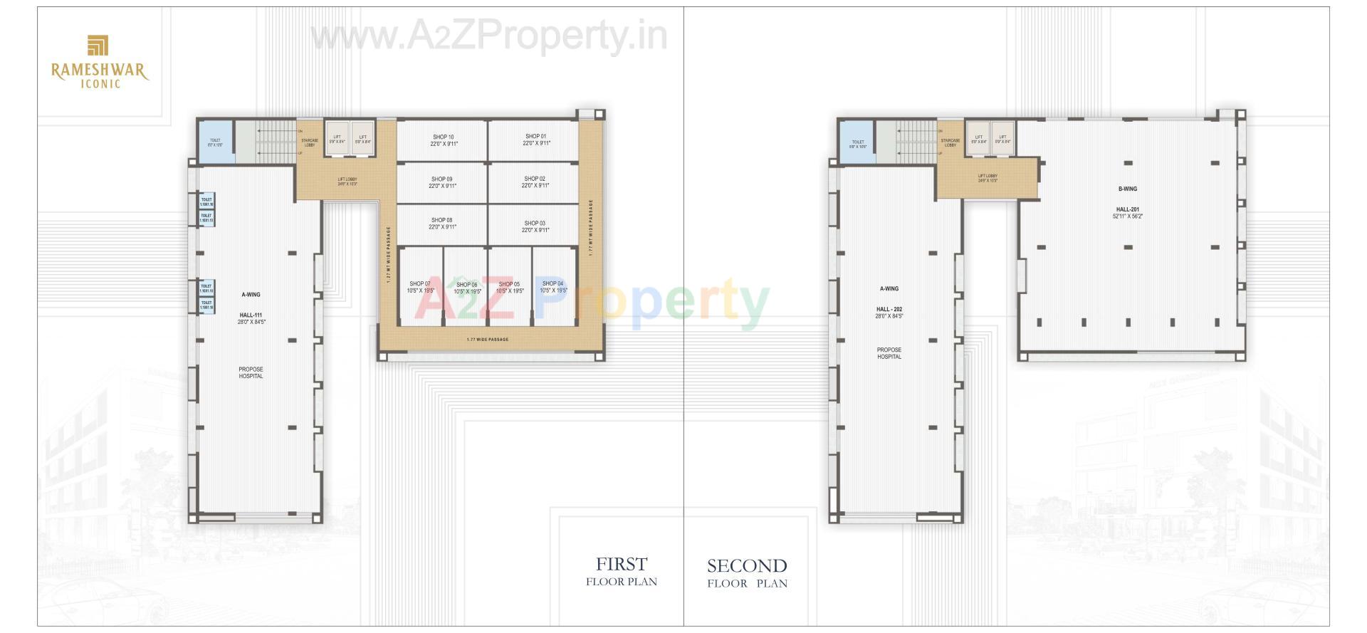 Layout of real estate project Rameshwar Iconic located at Patan, Patan, Gujarat