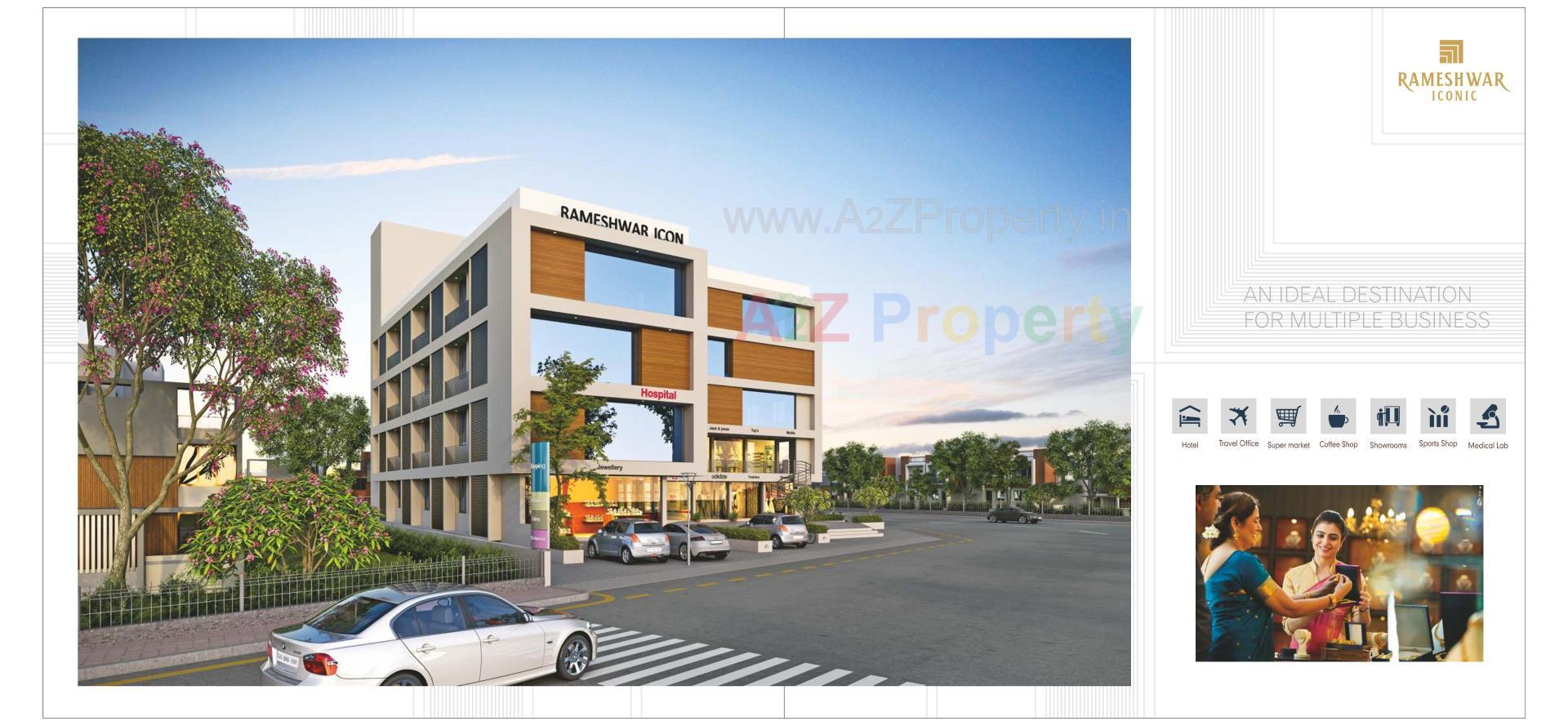 3D Elevation of real estate project Rameshwar Iconic located at Patan, Patan, Gujarat