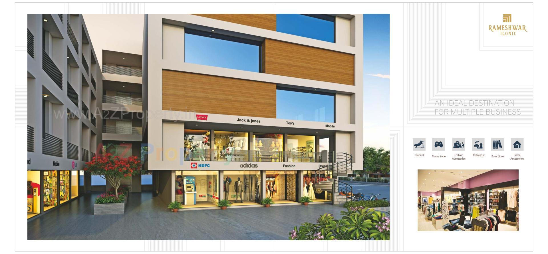 3D Elevation of real estate project Rameshwar Iconic located at Patan, Patan, Gujarat