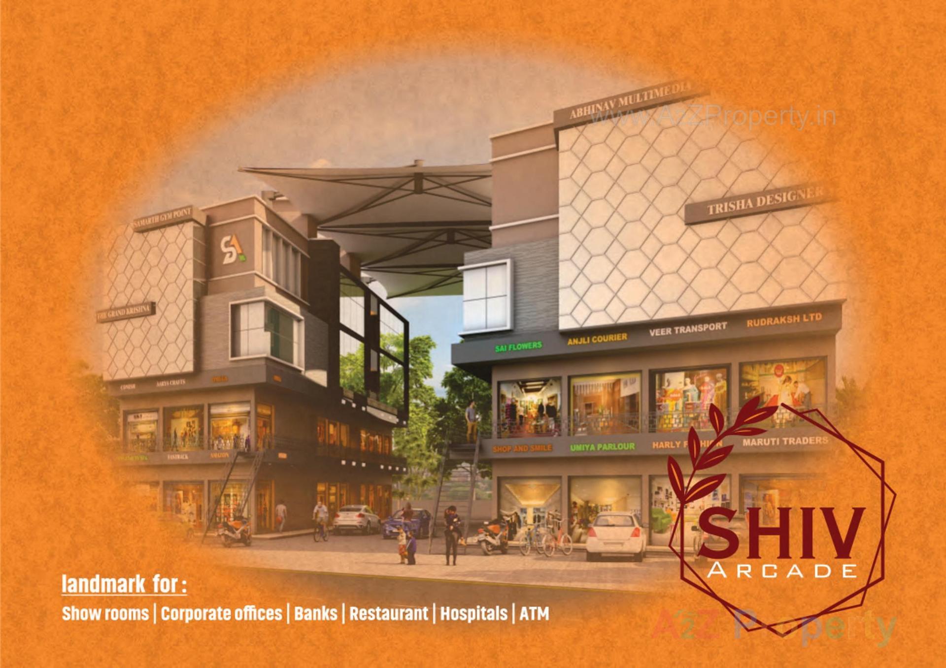 3D Elevation of real estate project Shiv Arcade located at Patan, Patan, Gujarat