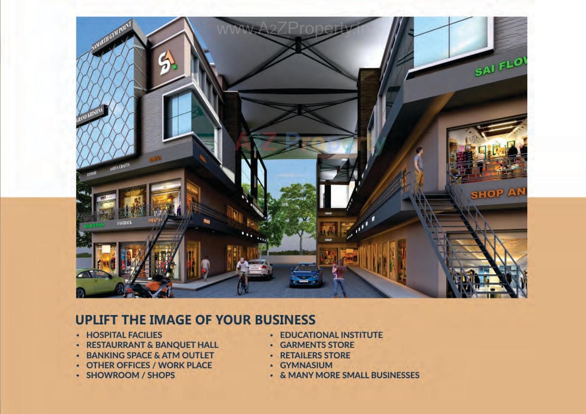 3D Elevation of real estate project Shiv Arcade located at Patan, Patan, Gujarat