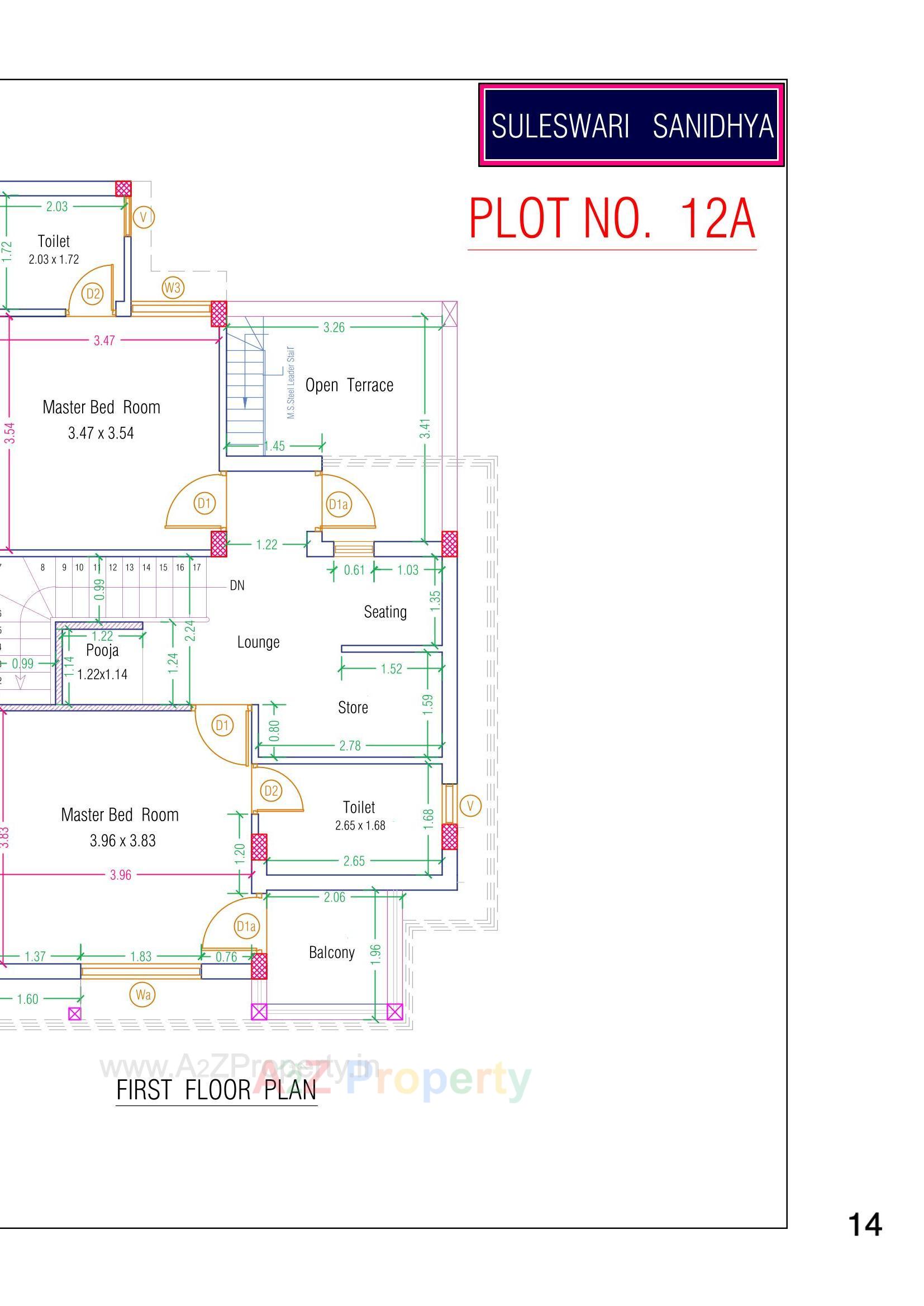 Layout of real estate project Suleshwari Sanidhya located at Samalpati, Patan, Gujarat