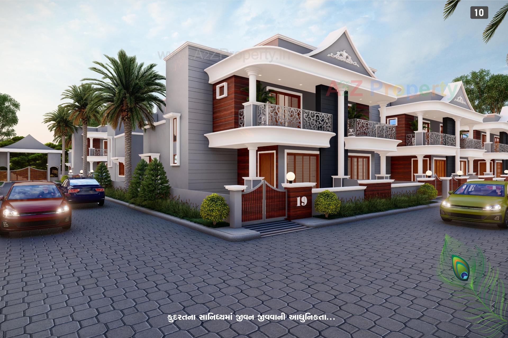 3D Elevation of real estate project Swadur Heritage located at Samalpati, Patan, Gujarat