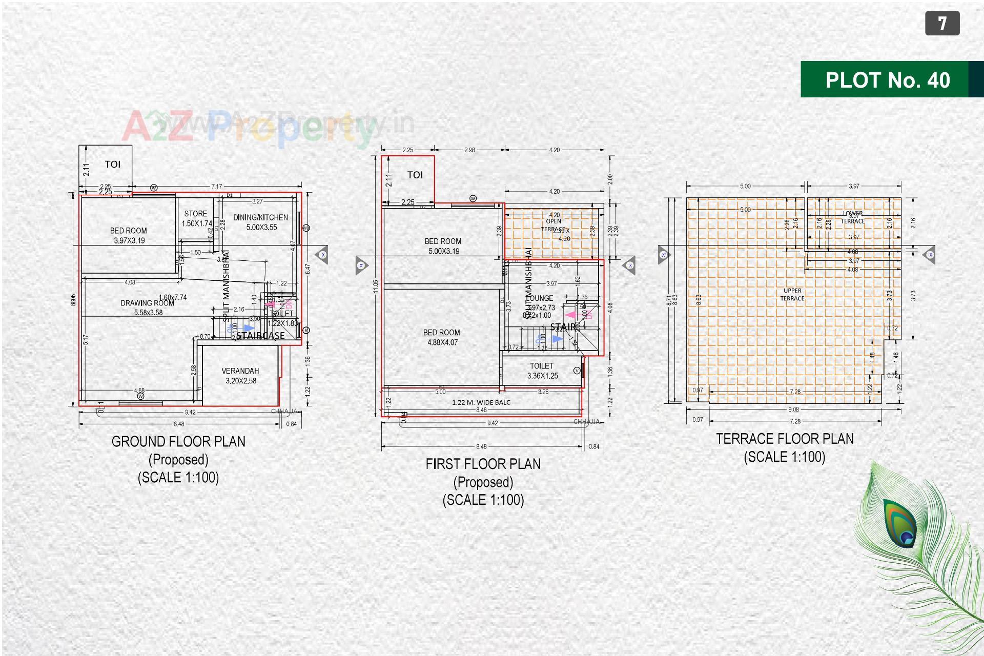 Layout of real estate project Swadur Heritage located at Samalpati, Patan, Gujarat