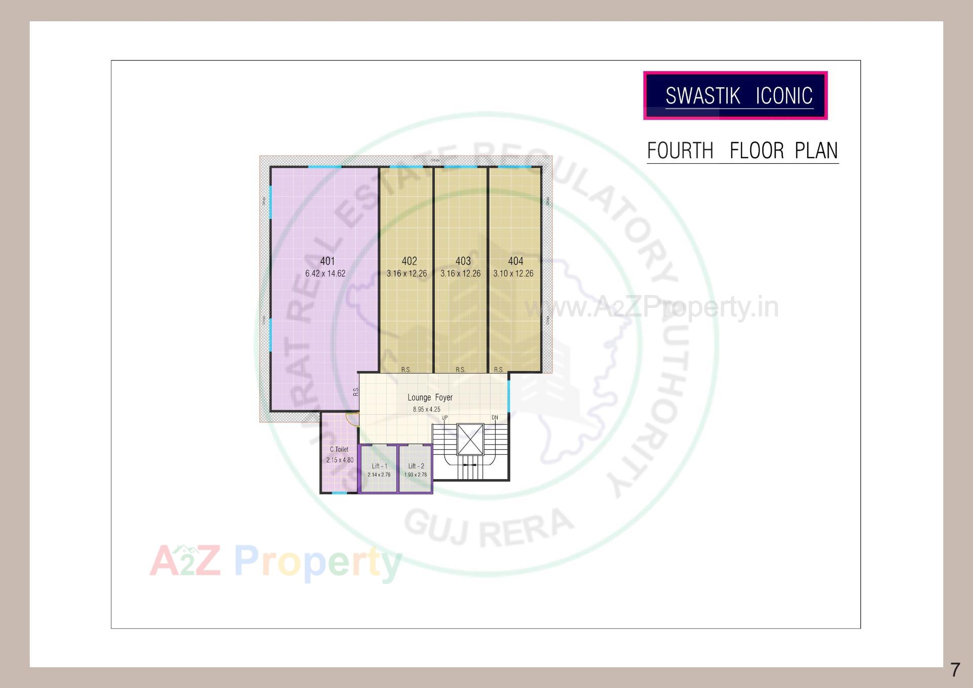 Layout of real estate project Swastik Icon located at Gungadipati, Patan, Gujarat