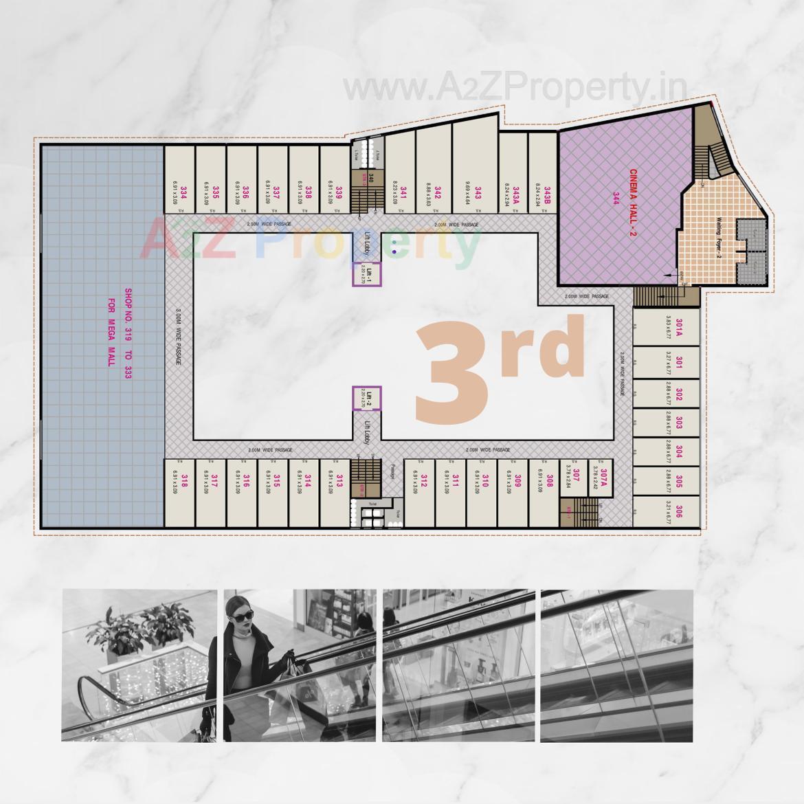 Layout of real estate project Treg Mall located at Gungdipati, Patan, Gujarat