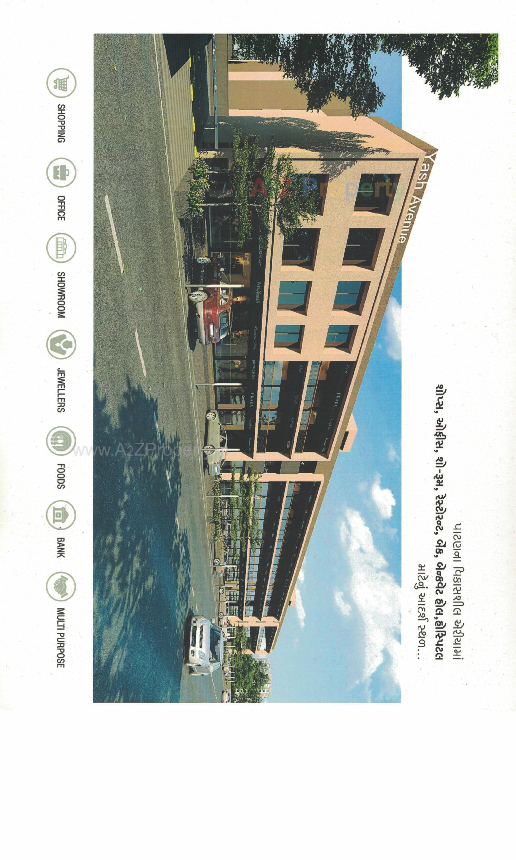 3D Elevation of real estate project Yash Avenue located at Patan, Patan, Gujarat