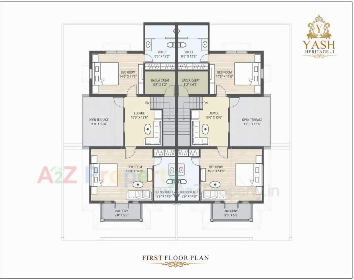 Layout of real estate project Yash Heritage located at Patan, Patan, Gujarat