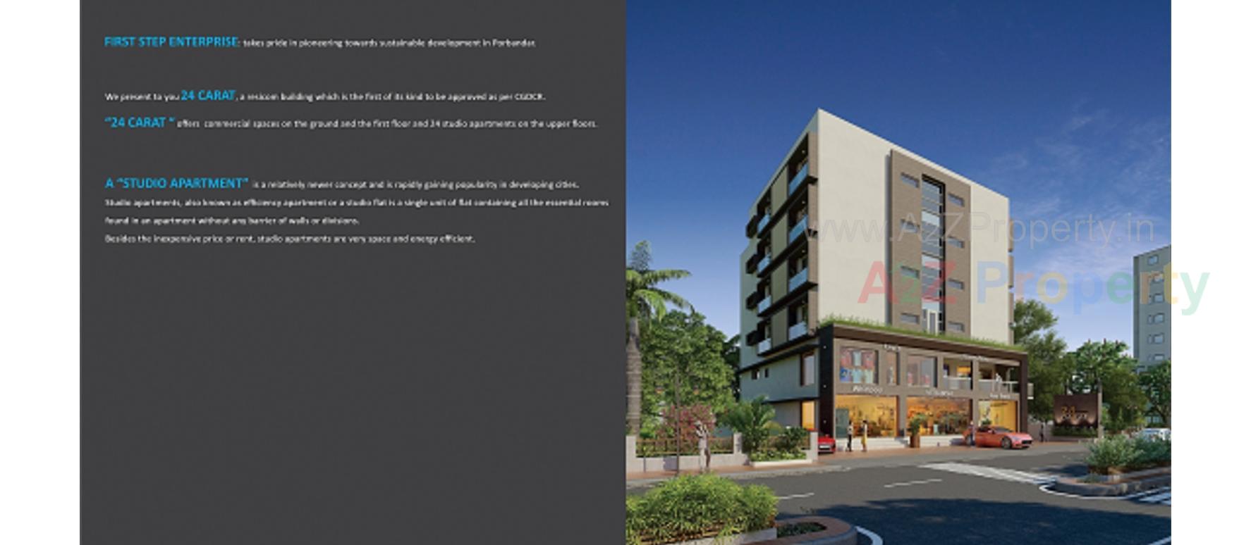 3D Elevation of real estate project 24 Carat located at Porbandar, Porbandar, Gujarat
