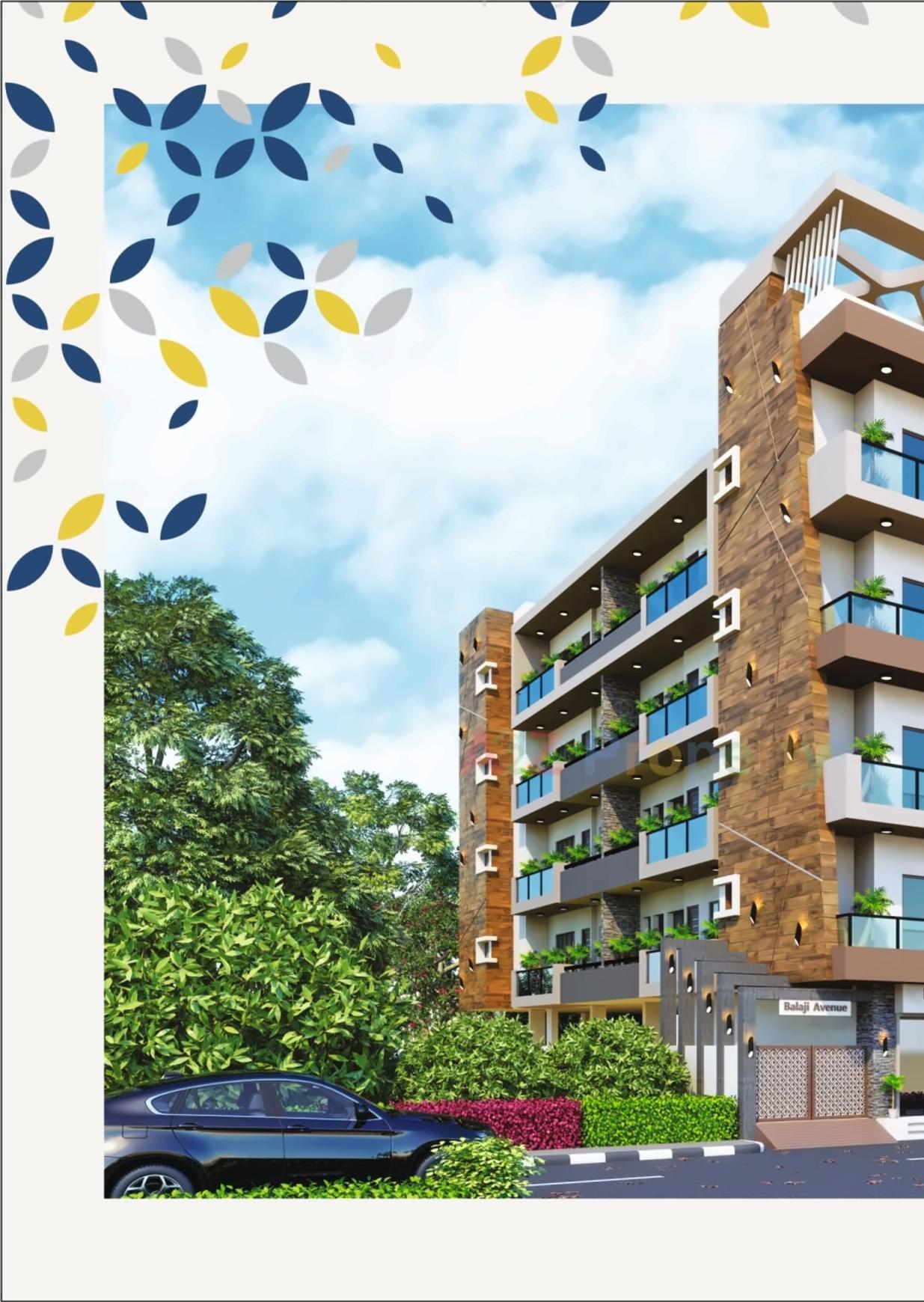 3D Elevation of real estate project Balaji Avenue located at Porbander, Porbandar, Gujarat