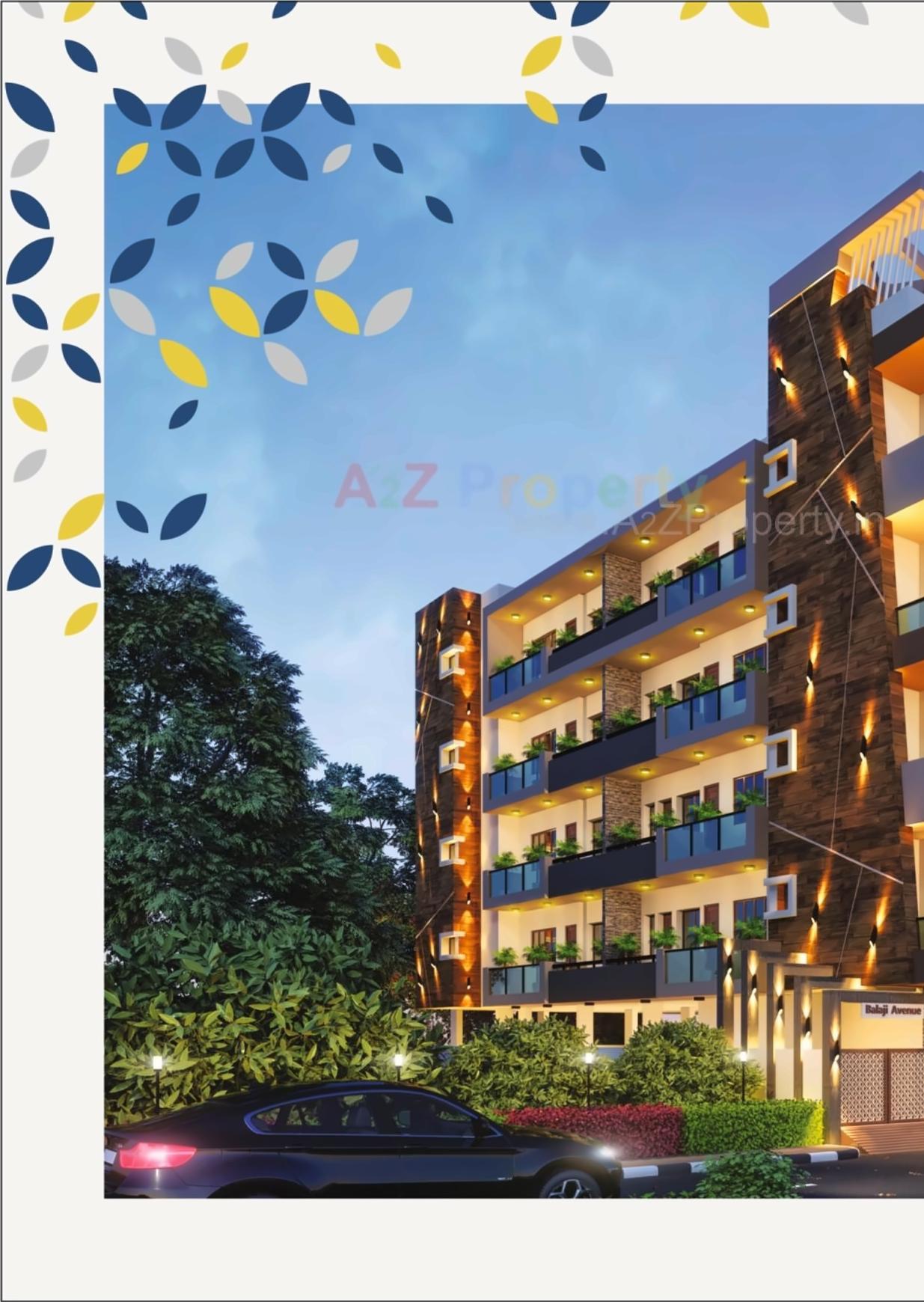 3D Elevation of real estate project Balaji Avenue located at Porbander, Porbandar, Gujarat