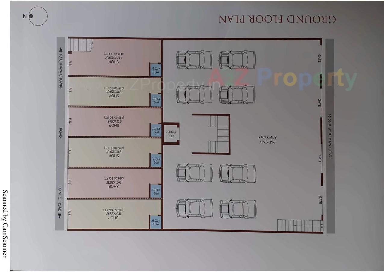 Layout of real estate project Gulab Villa located at Porbandar, Porbandar, Gujarat