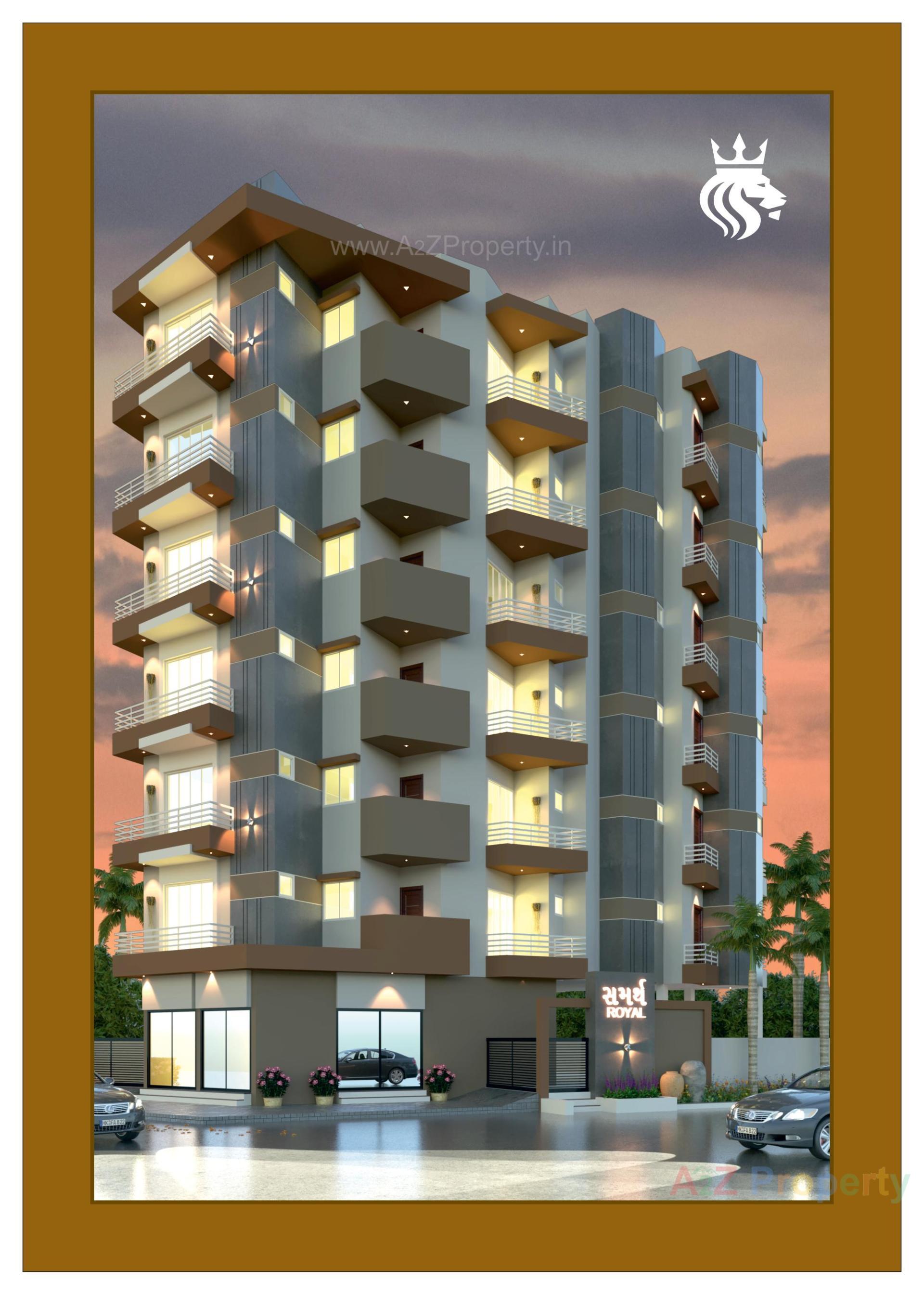 3D Elevation of real estate project Samarth Royal located at Porbandar, Porbandar, Gujarat