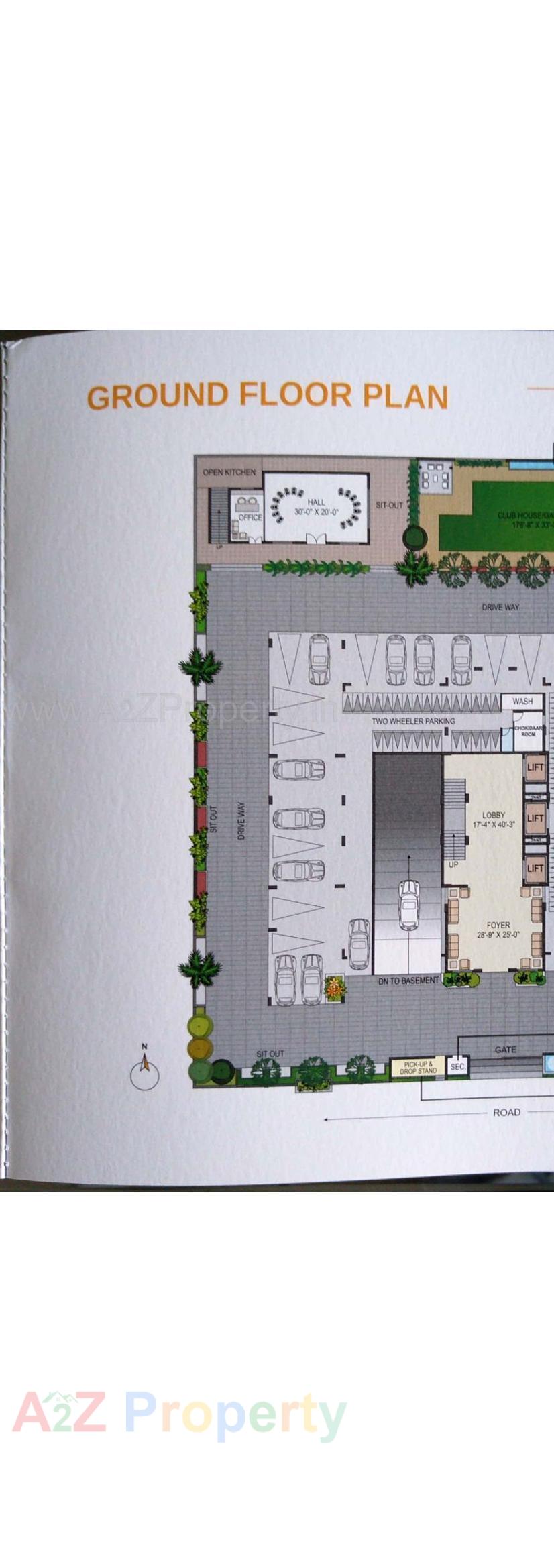 Layout of real estate project 36 Avenue located at Motamava, Rajkot, Gujarat