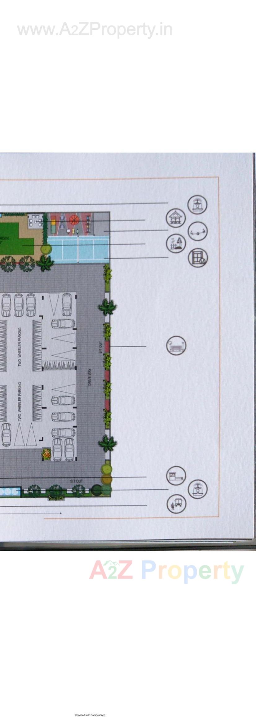 Layout of real estate project 36 Avenue located at Motamava, Rajkot, Gujarat