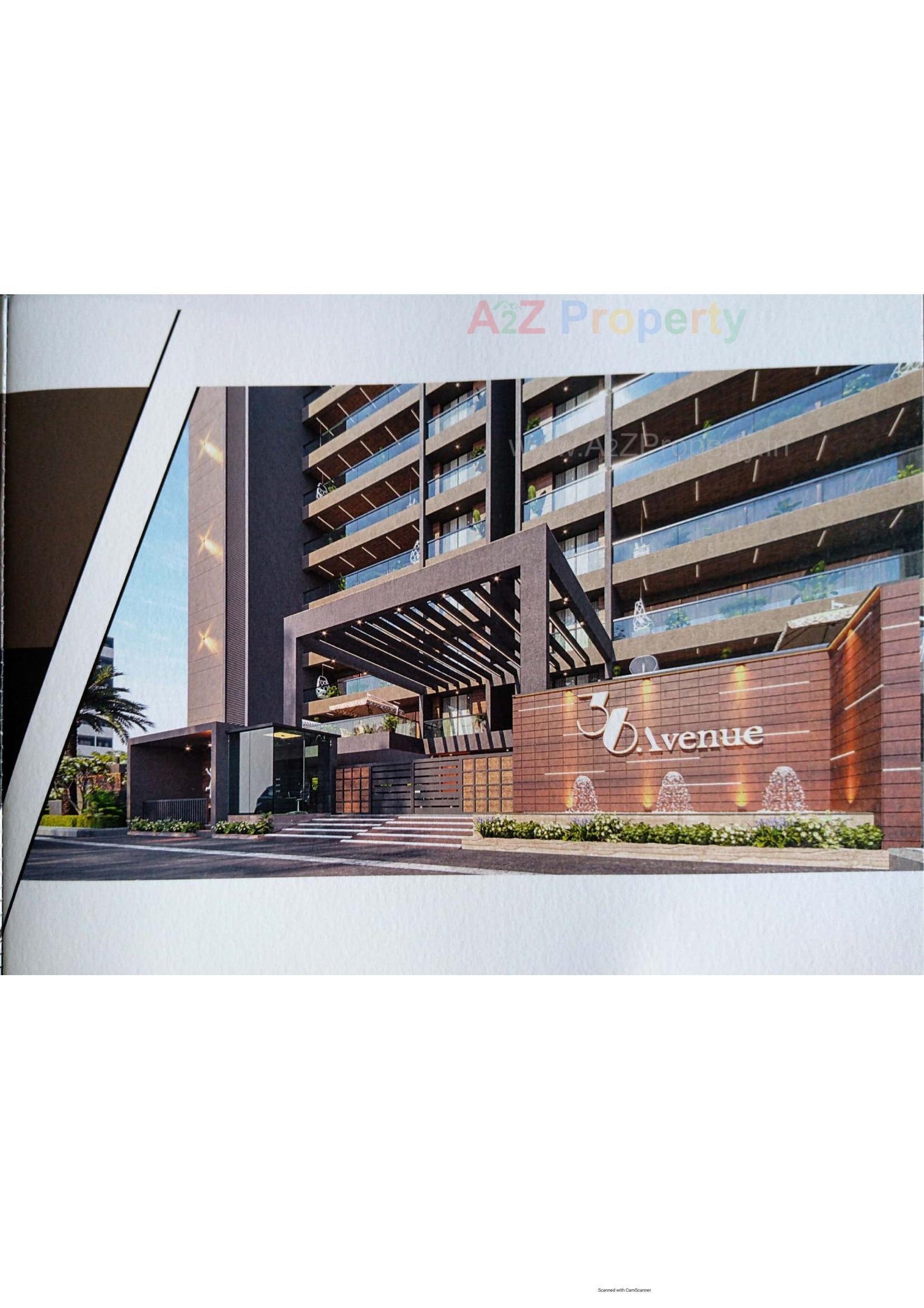 3D Elevation of real estate project 36 Avenue located at Motamava, Rajkot, Gujarat