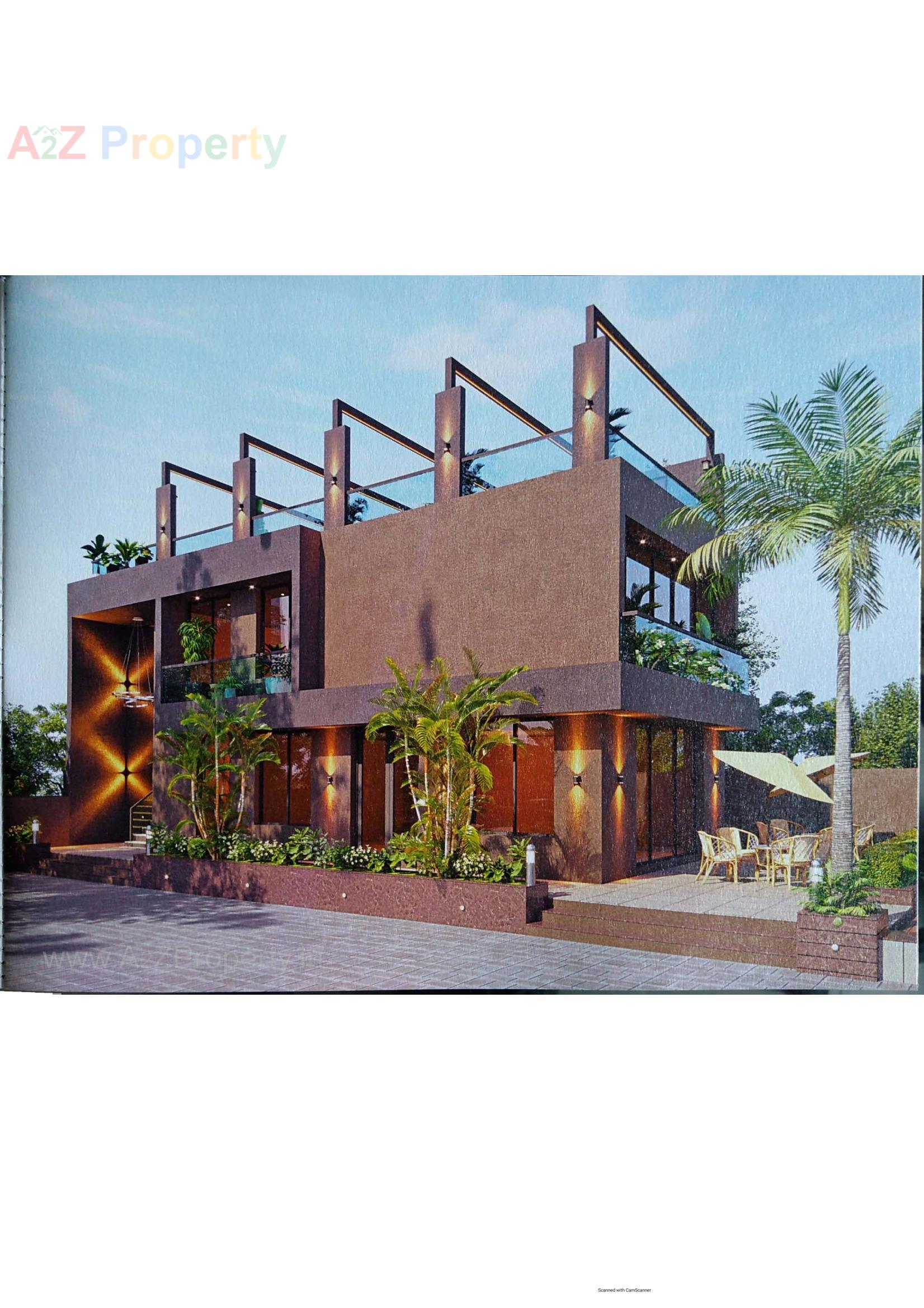 3D Elevation of real estate project 36 Avenue located at Motamava, Rajkot, Gujarat