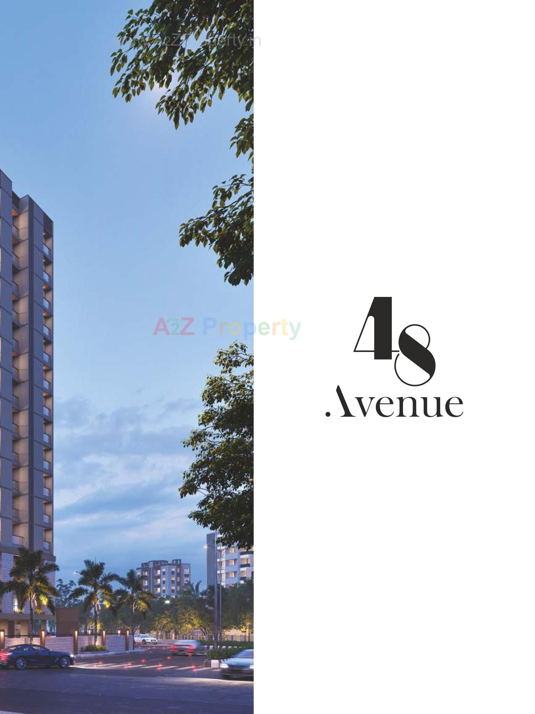 3D Elevation of real estate project 48 Avenue located at Mavdi-ta, Rajkot, Gujarat