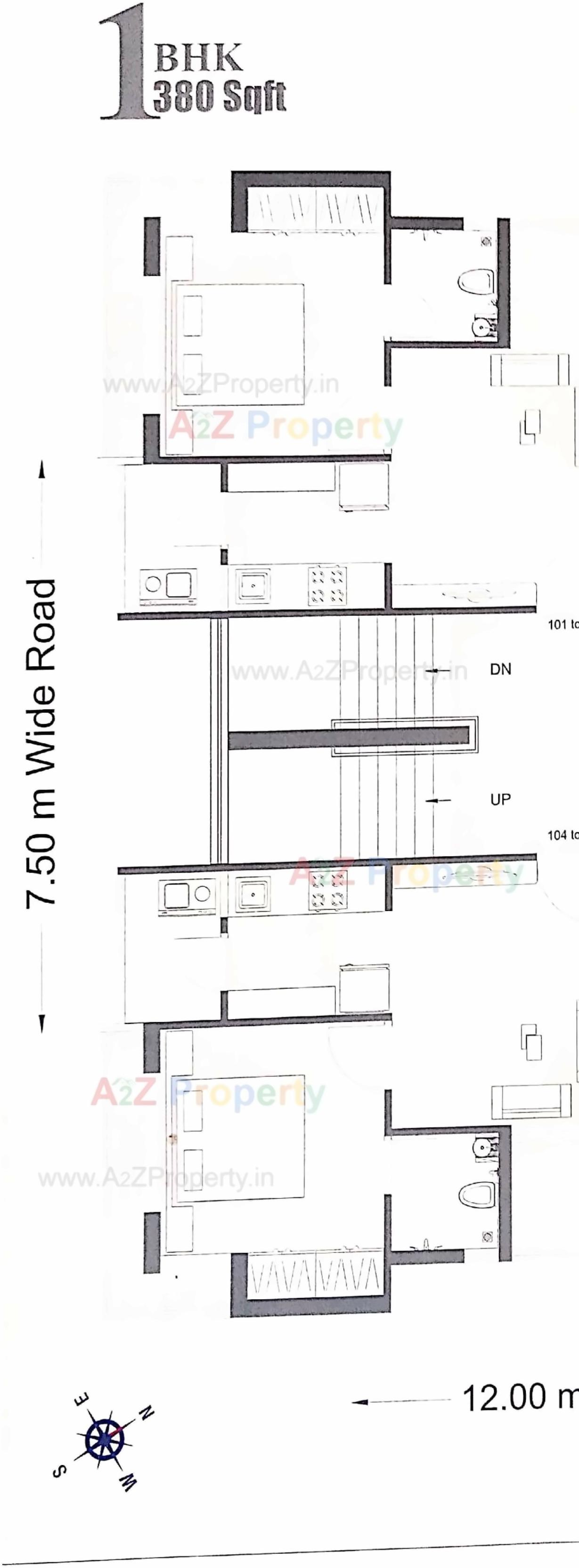 Layout of real estate project A One Heights located at Raiya, Rajkot, Gujarat
