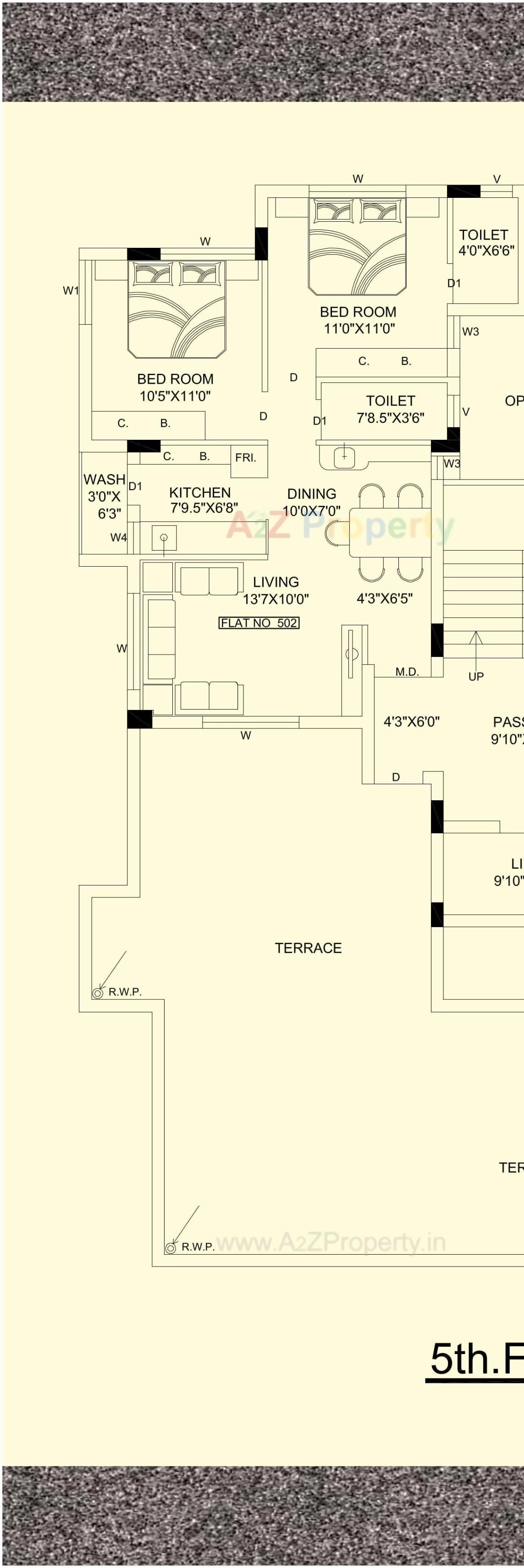 Layout of real estate project Aadarsh City located at Mavdi, Rajkot, Gujarat