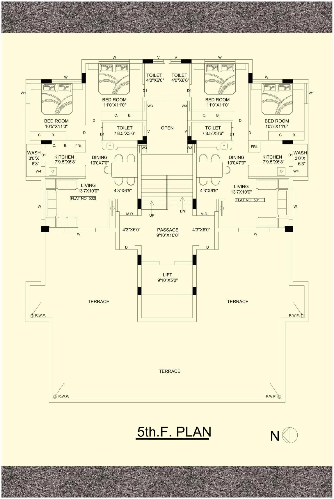 Layout of real estate project Aadarsh City located at Mavdi, Rajkot, Gujarat