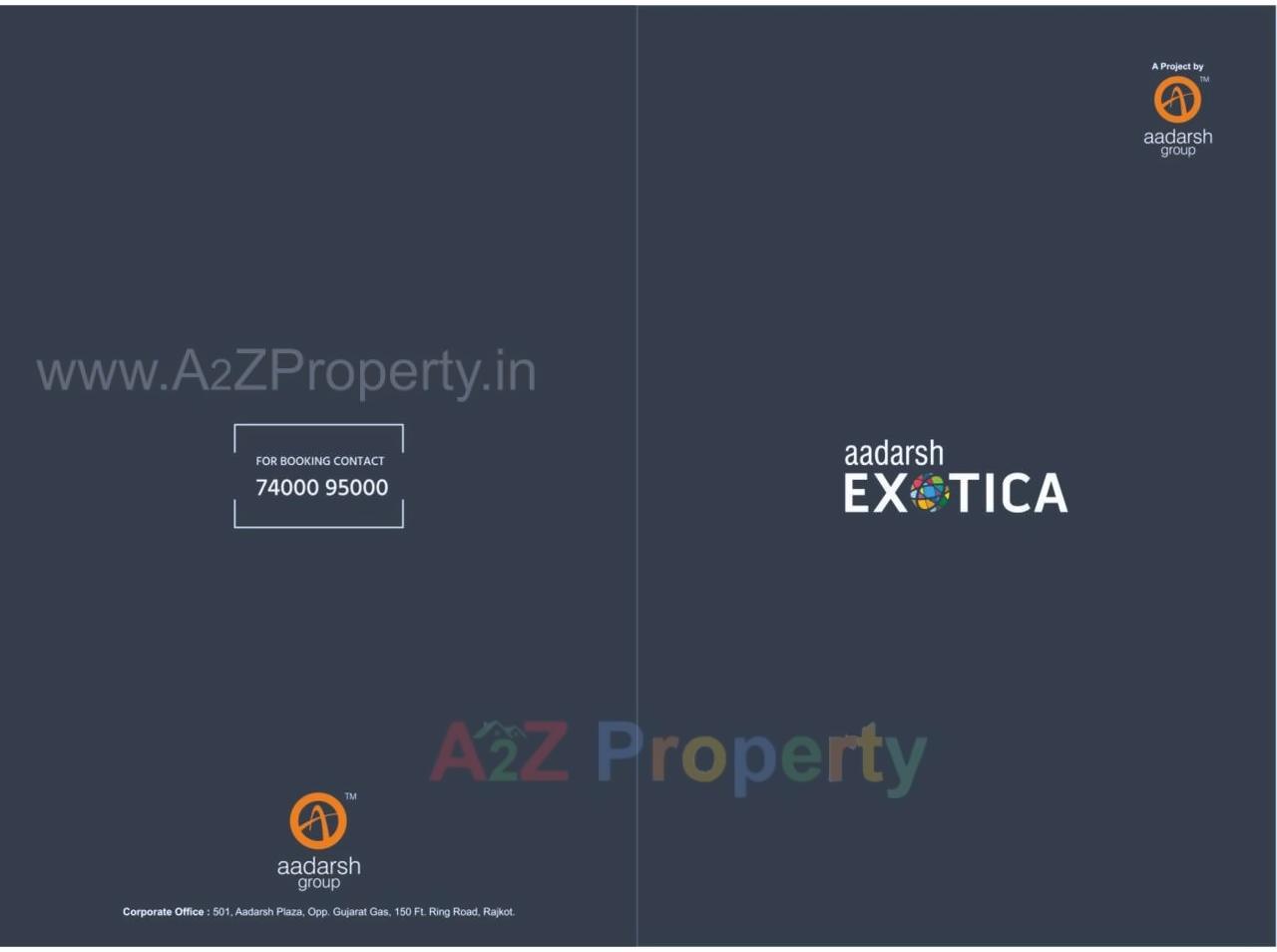  of real estate project Aadarsh Exotica located at Vavadi, Rajkot, Gujarat