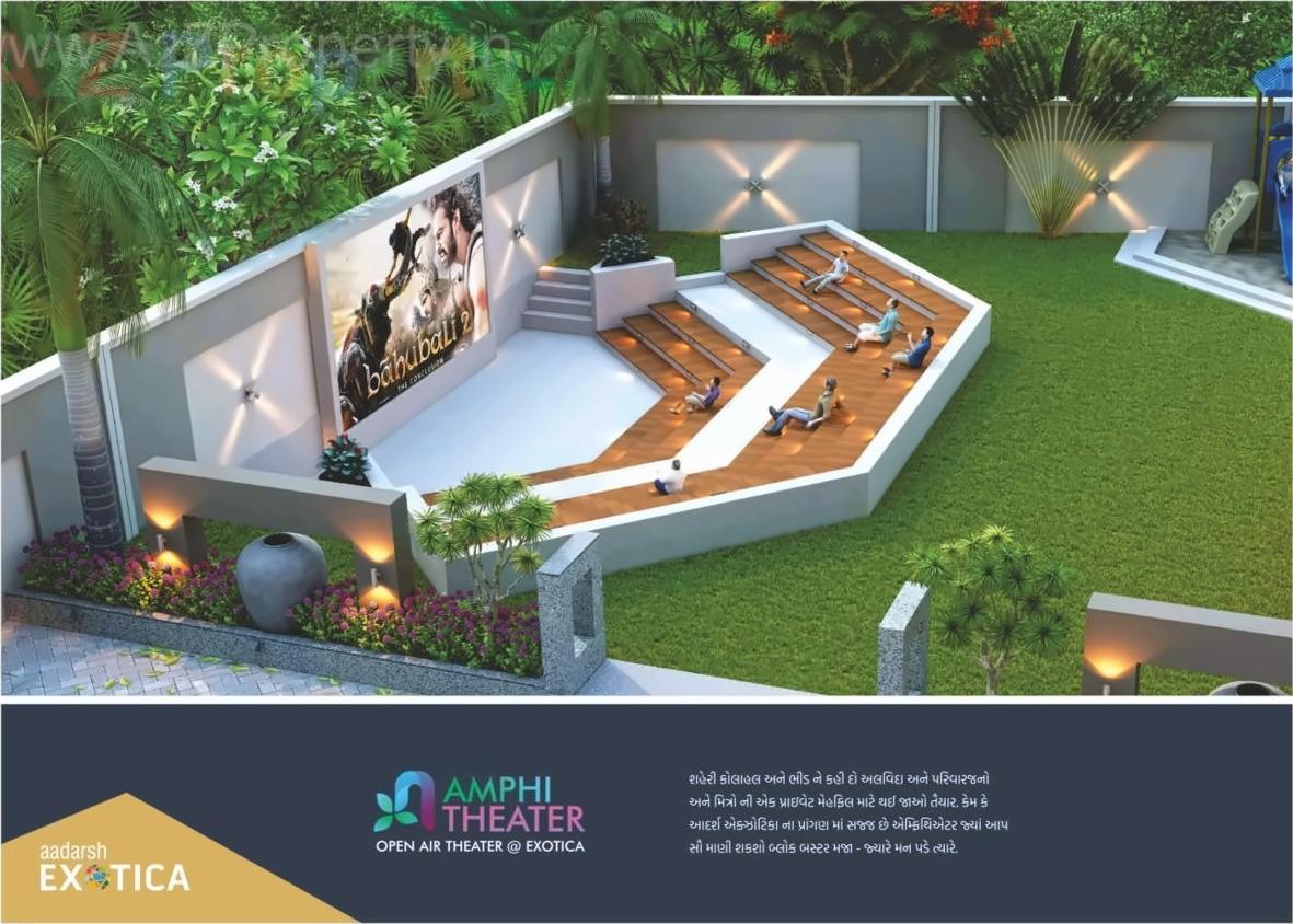 3D Elevation of real estate project Aadarsh Exotica located at Vavadi, Rajkot, Gujarat