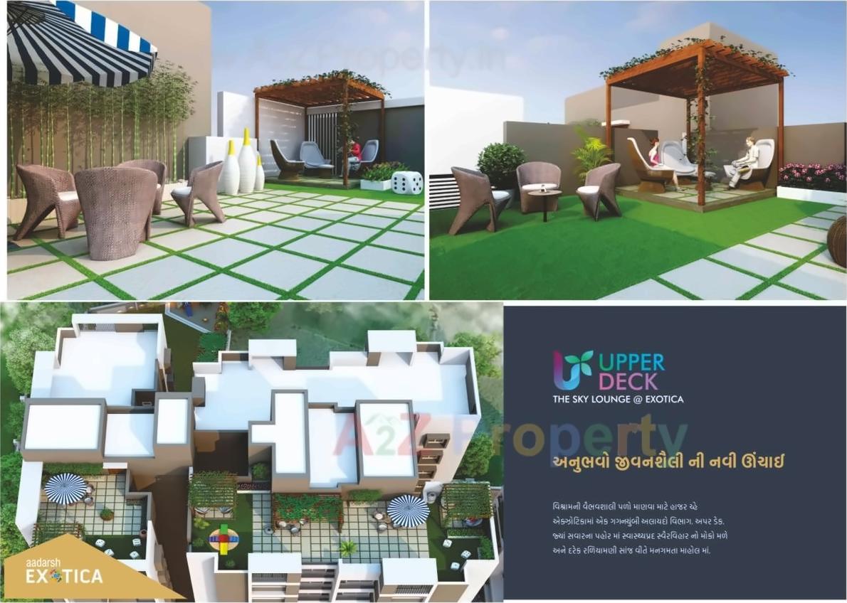 3D Elevation of real estate project Aadarsh Exotica located at Vavadi, Rajkot, Gujarat