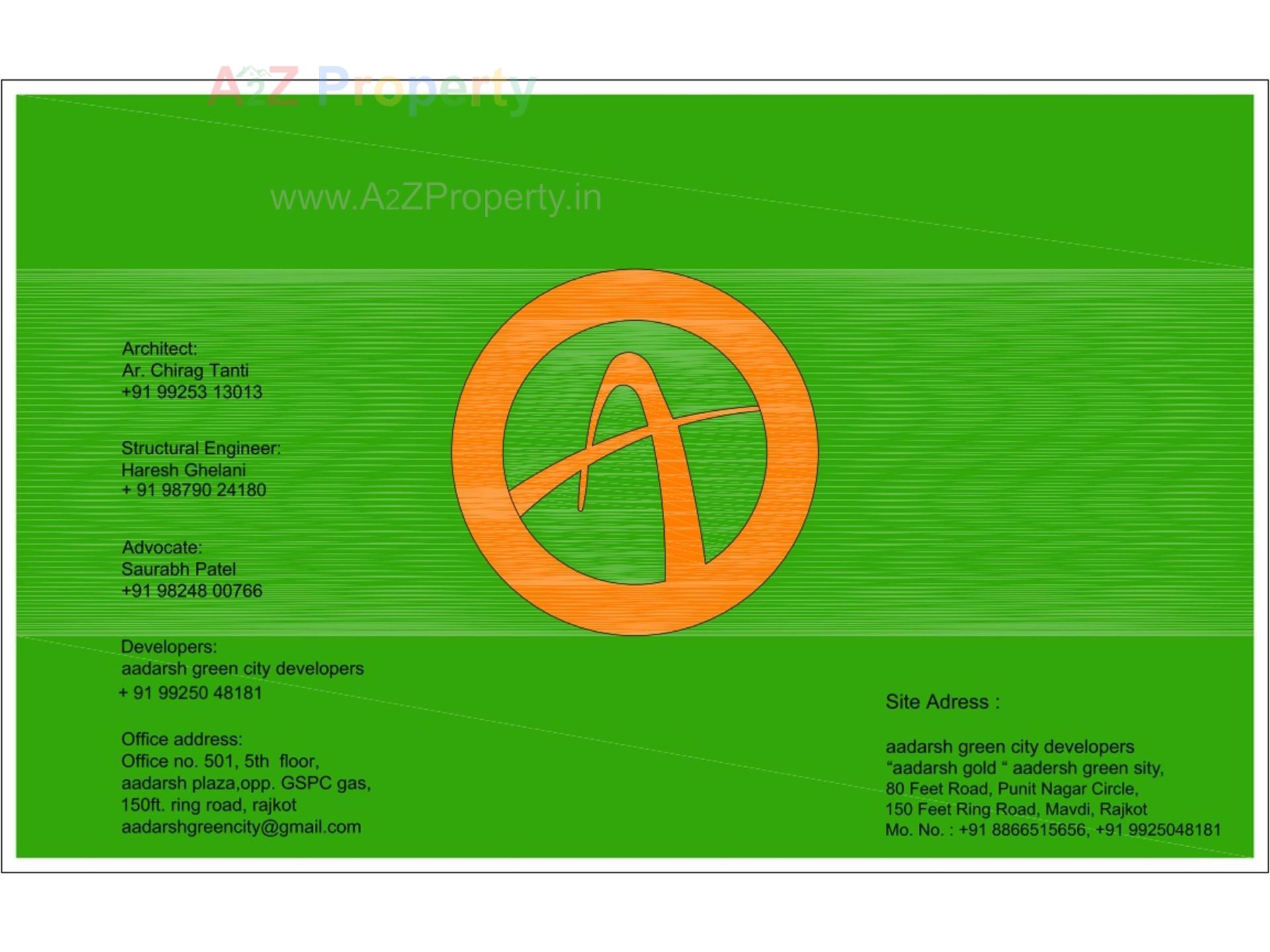  of real estate project Aadarsh Gold located at Mavdi, Rajkot, Gujarat