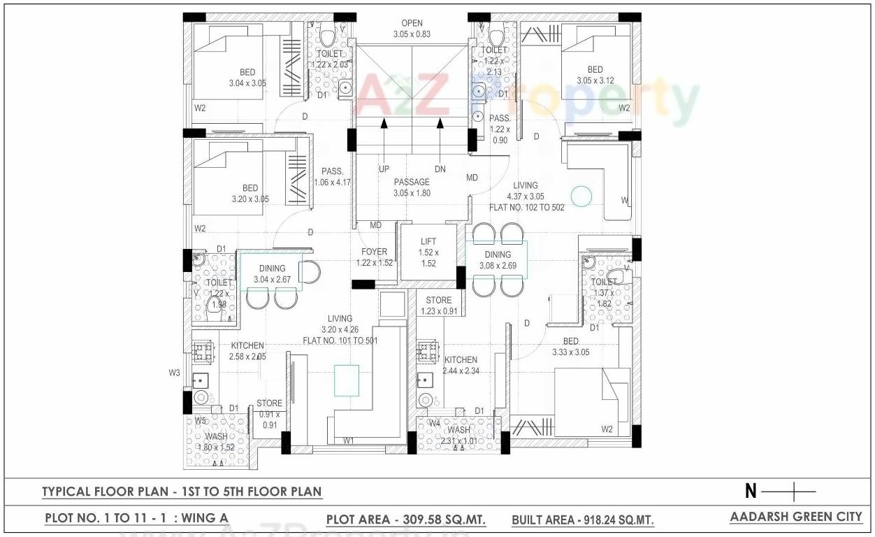 Layout of real estate project Aadarsh Green City located at Mavdi, Rajkot, Gujarat
