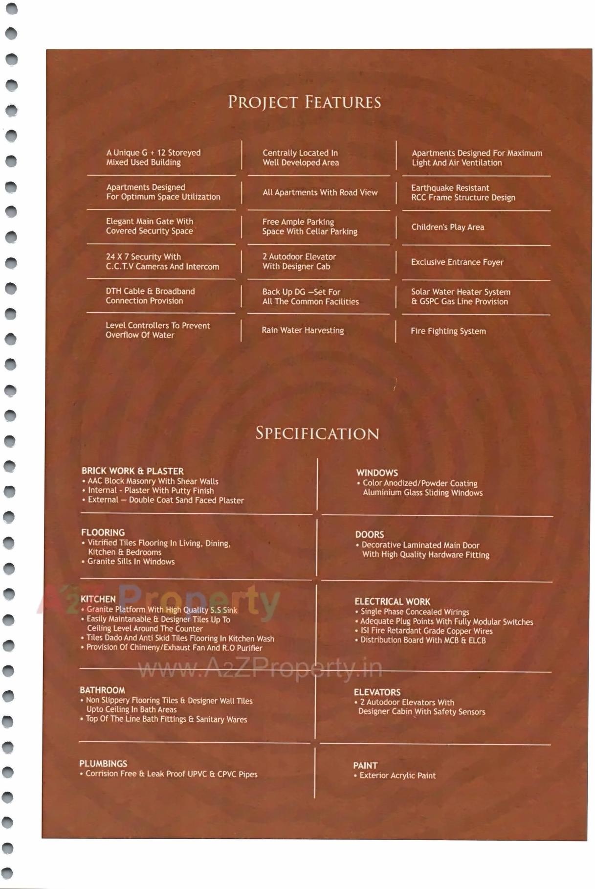  of real estate project Aakruti Aura located at Raiya, Rajkot, Gujarat