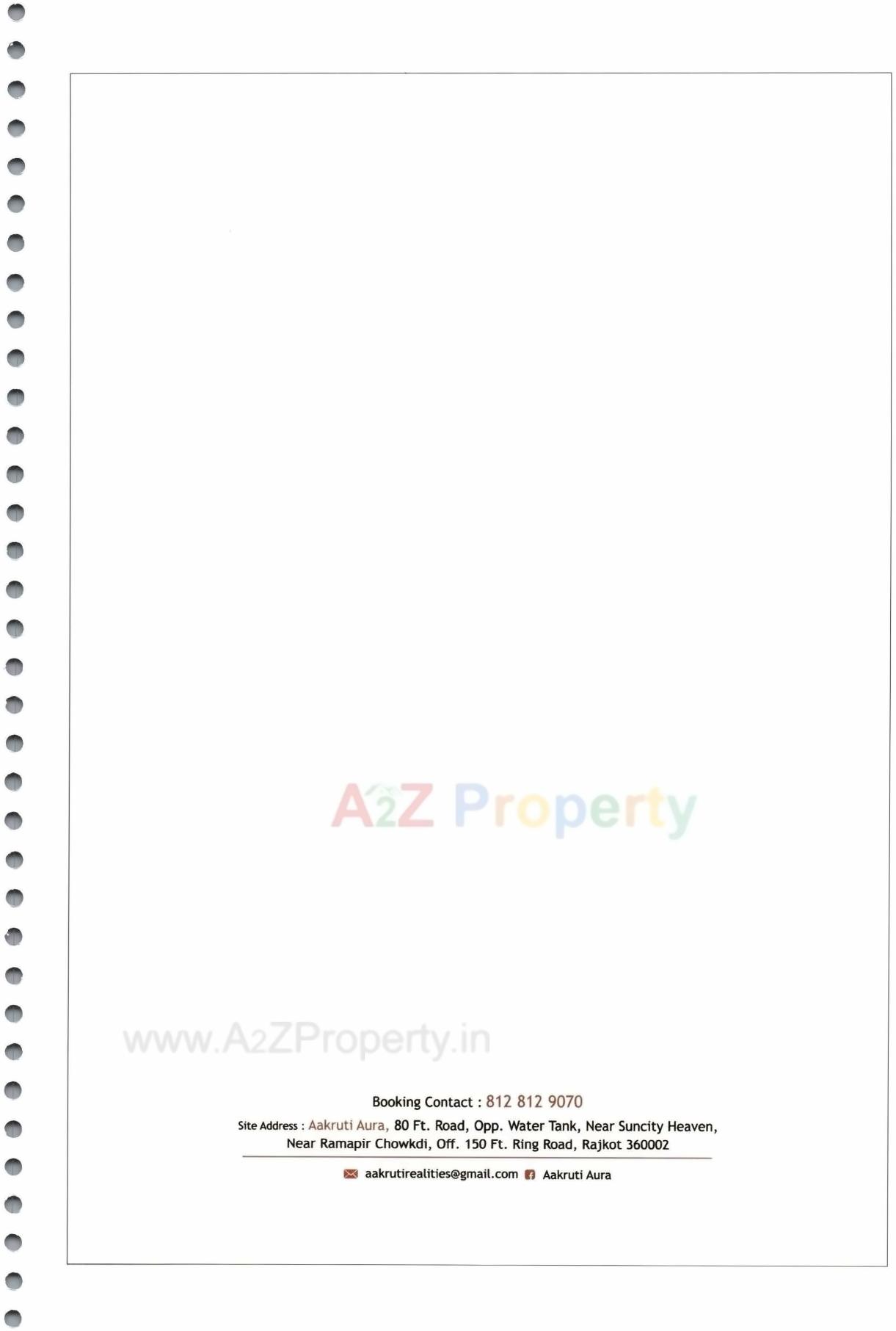  of real estate project Aakruti Aura located at Raiya, Rajkot, Gujarat