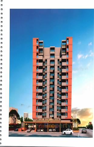 Elevation of real estate project Aakruti Aura located at Raiya, Rajkot, Gujarat