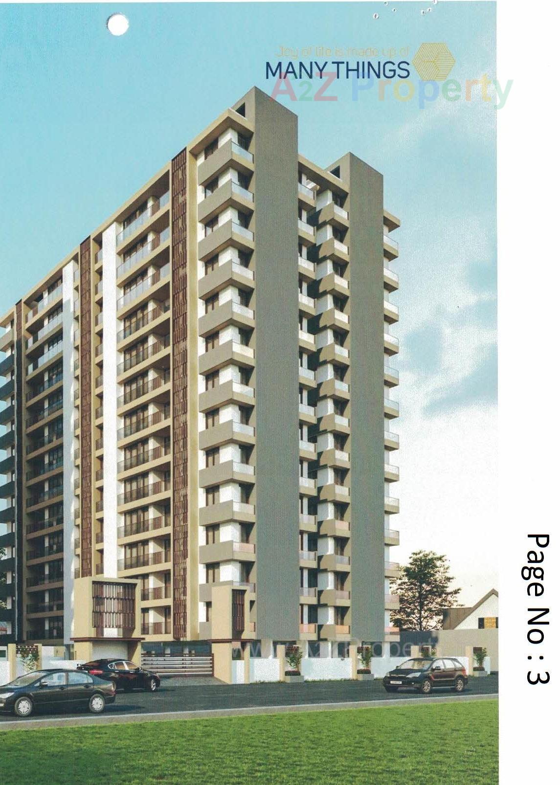 3D Elevation of real estate project Aalap Astoria located at Nanamava, Rajkot, Gujarat