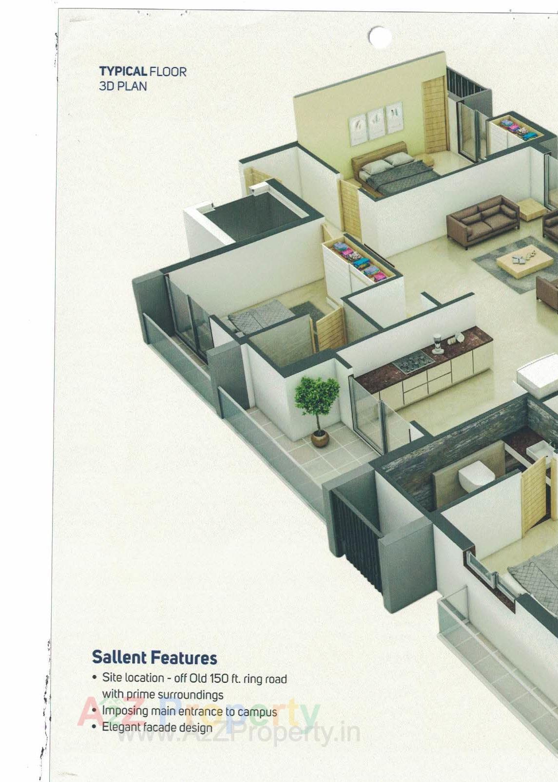 Layout of real estate project Aalap Astoria located at Nanamava, Rajkot, Gujarat