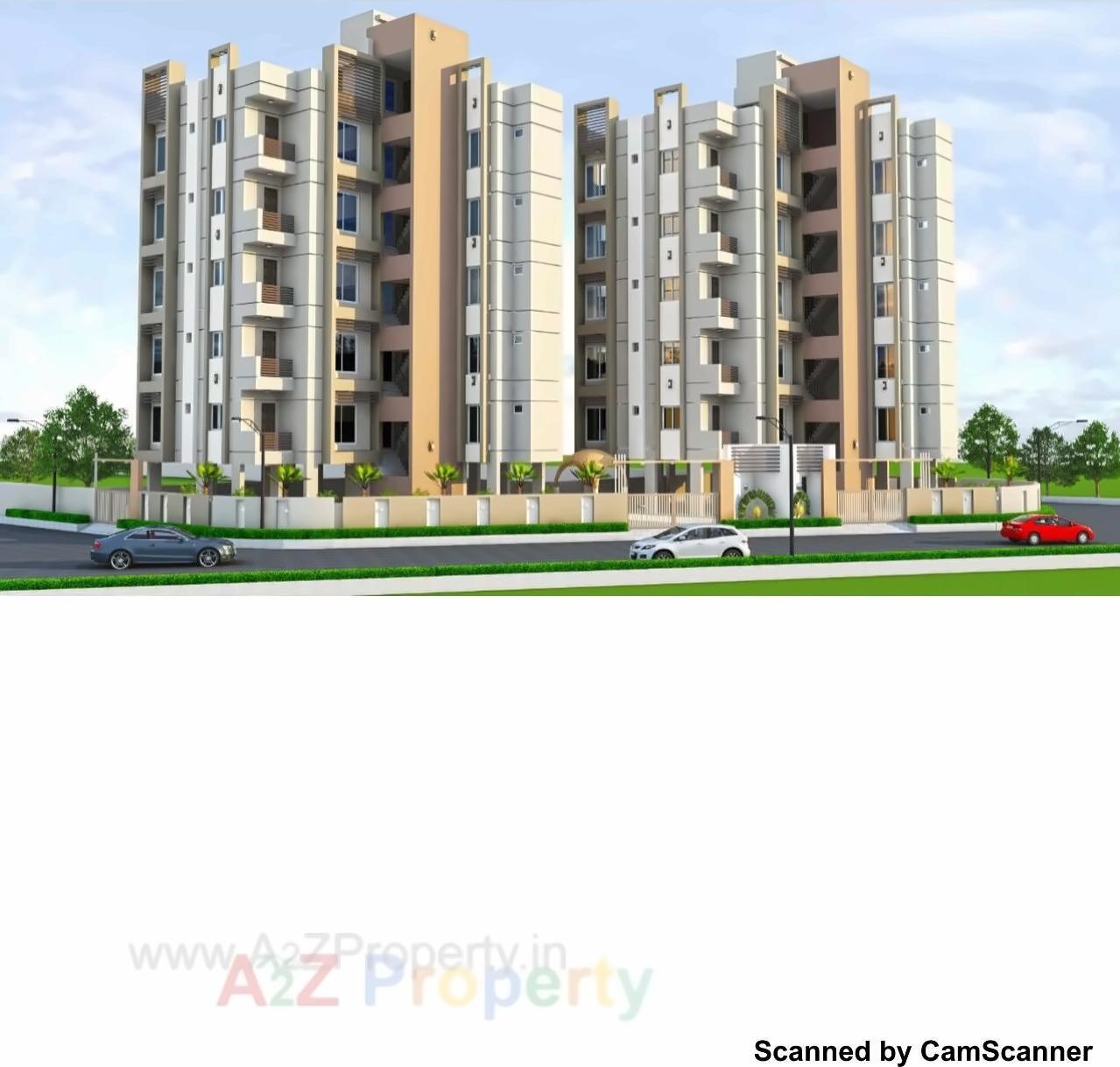 3D Elevation of real estate project Aalekh Heights located at Kothariya, Rajkot, Gujarat