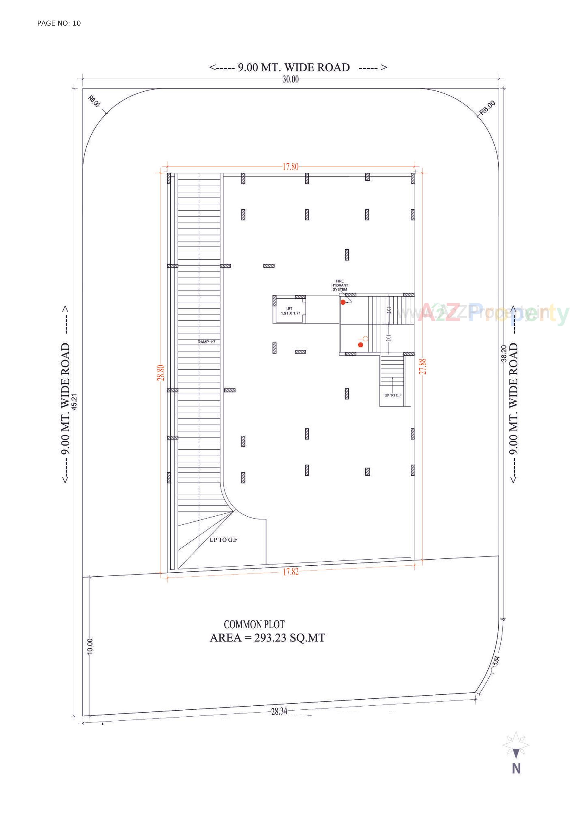 Layout of real estate project Aangan located at Madhapar, Rajkot, Gujarat