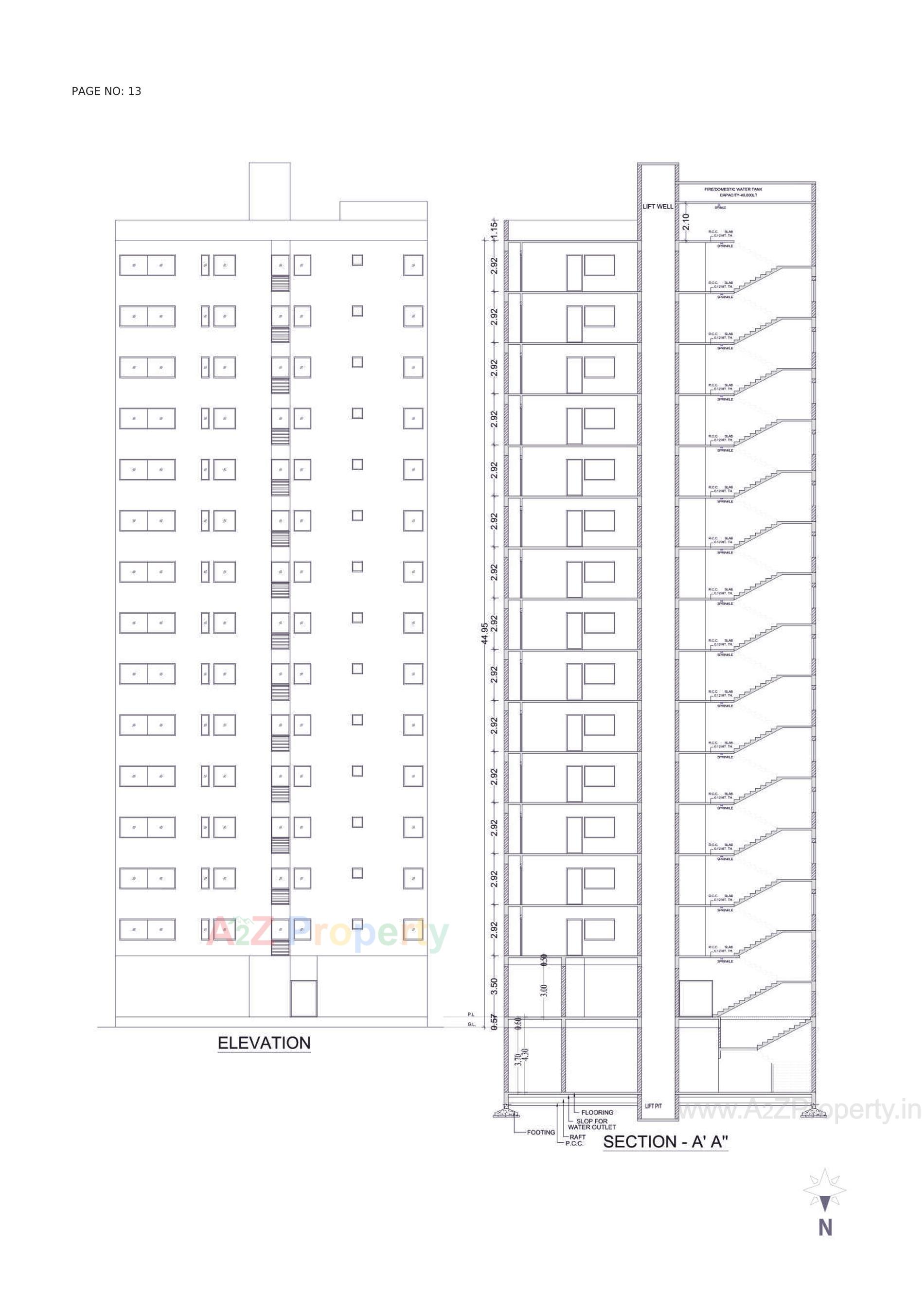 Layout of real estate project Aangan located at Madhapar, Rajkot, Gujarat