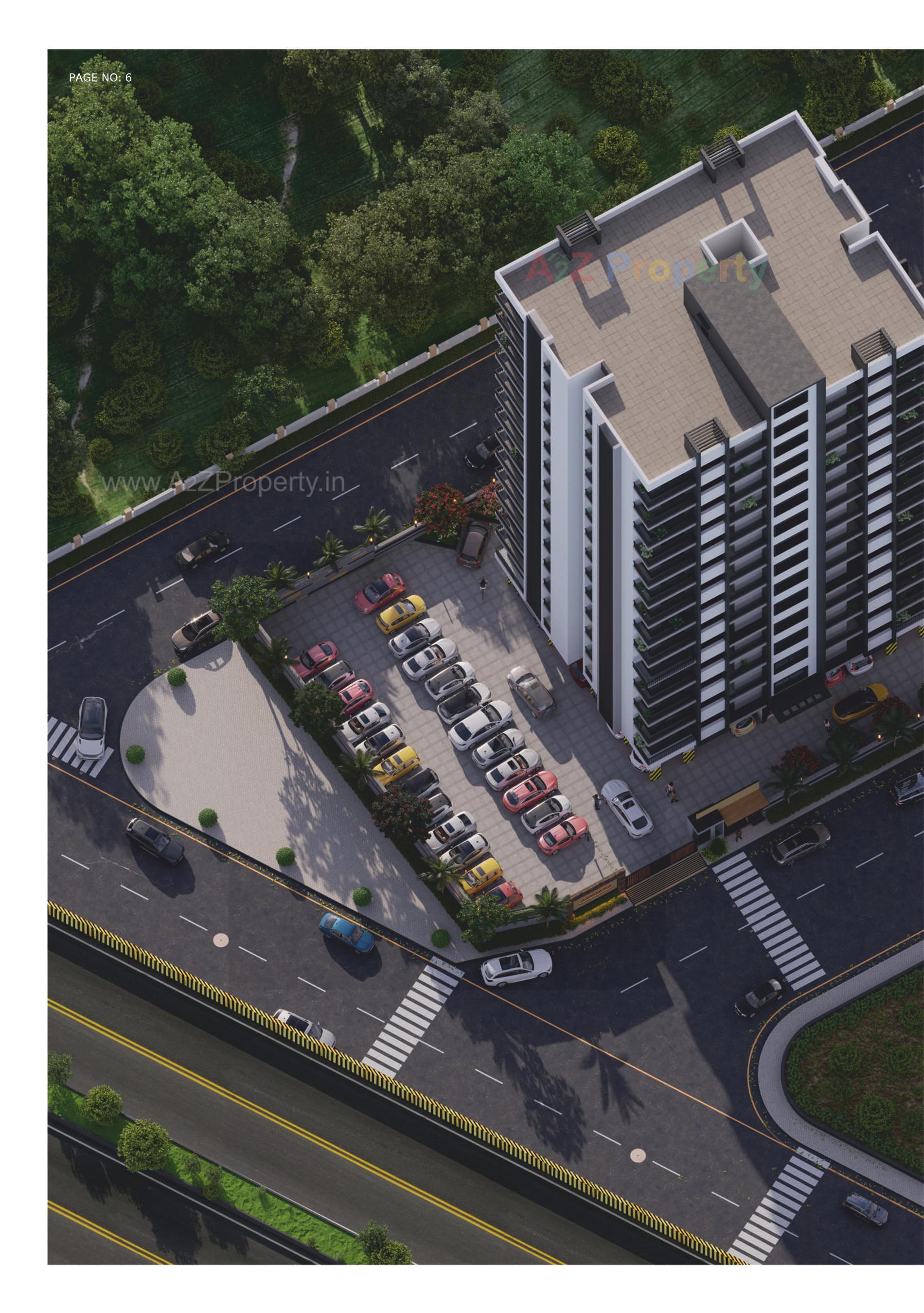 3D Elevation of real estate project Aangan located at Madhapar, Rajkot, Gujarat