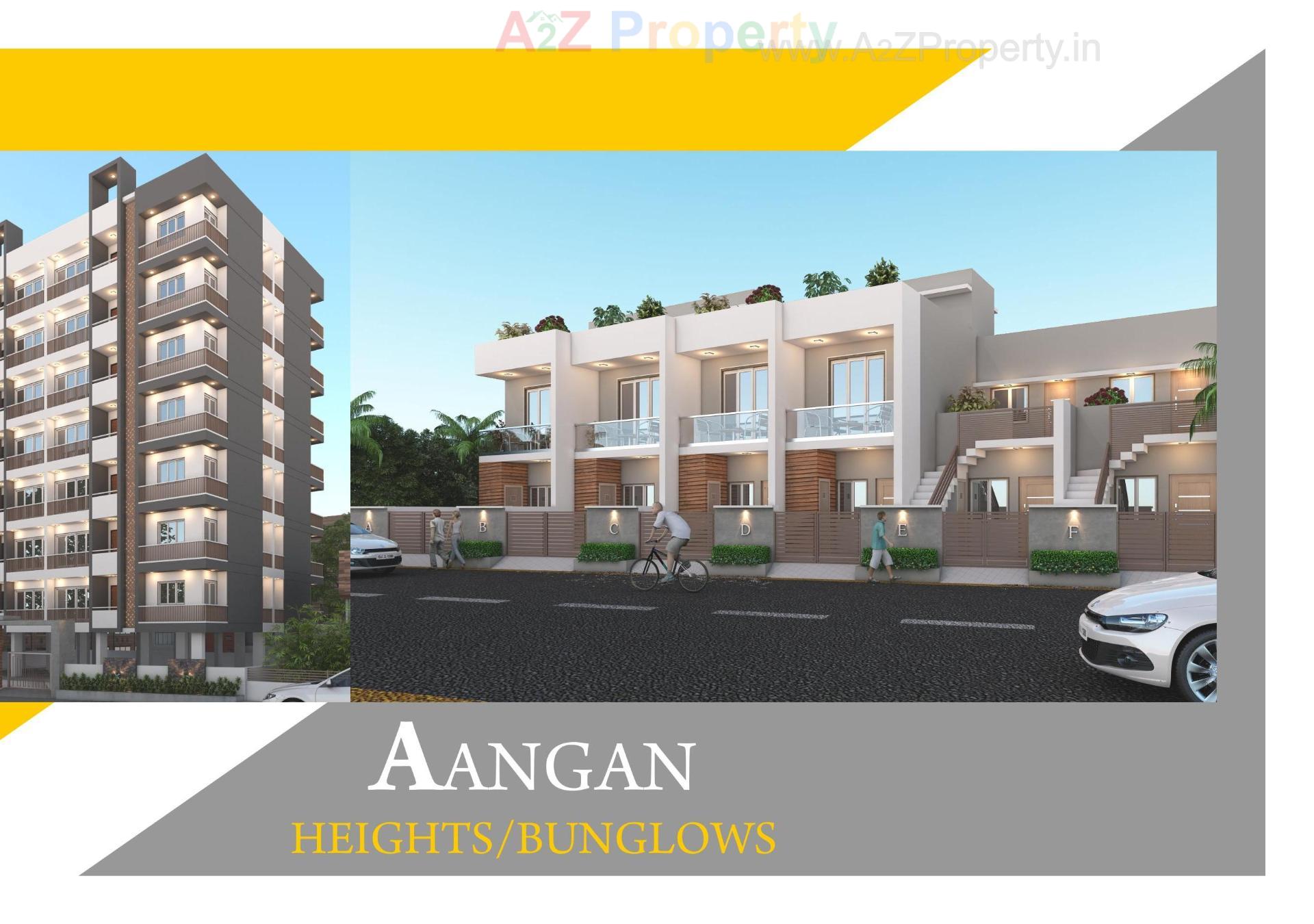 3D Elevation of real estate project Aangan Heights, Aangan Bunglow located at Vavdi, Rajkot, Gujarat