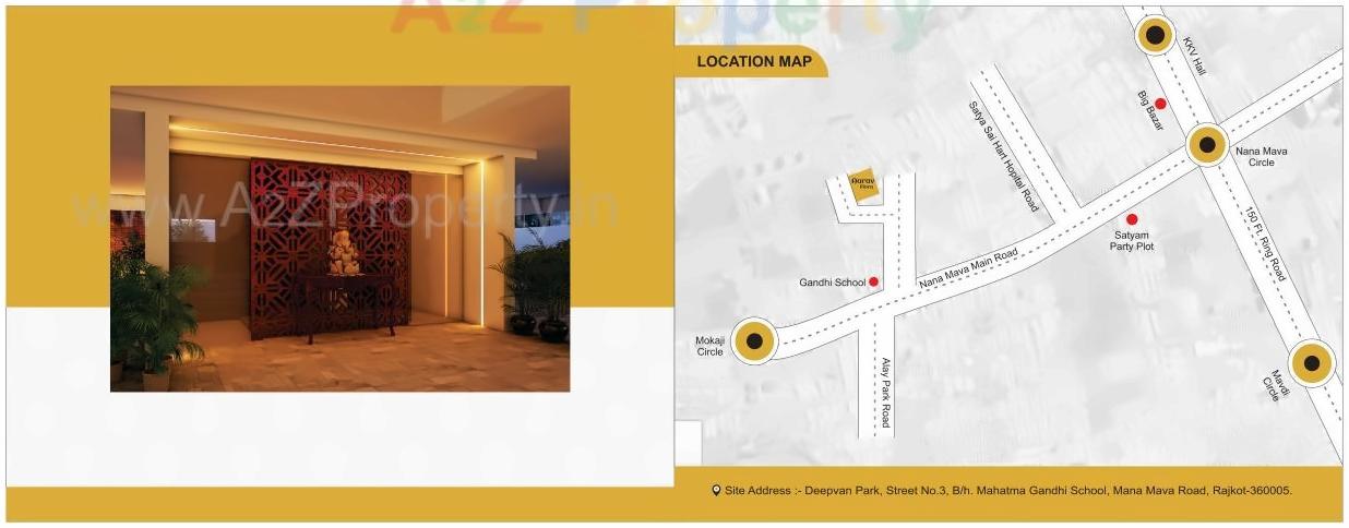  of real estate project Aarav Flora located at Nana-mava, Rajkot, Gujarat