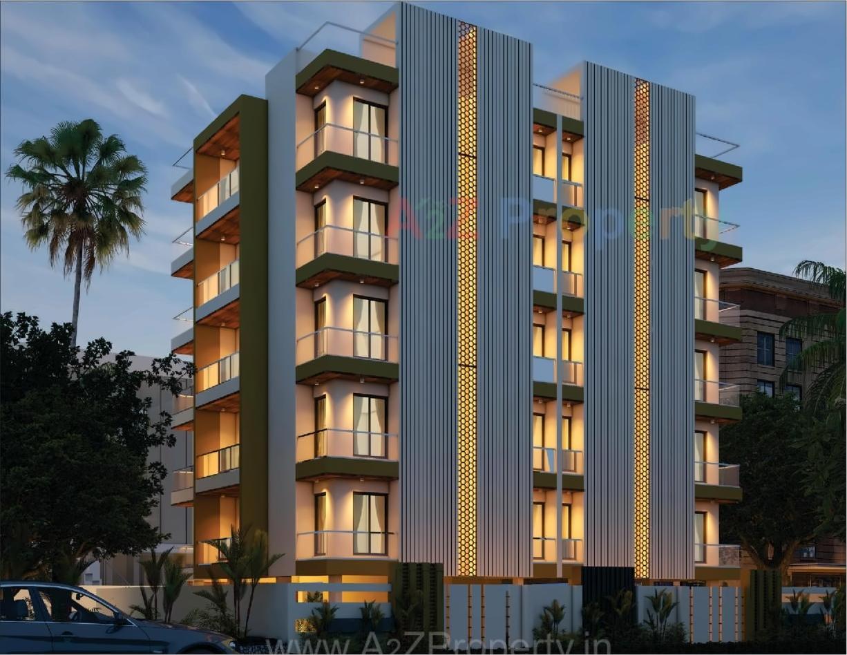 3D Elevation of real estate project Aarav Flora located at Nana-mava, Rajkot, Gujarat