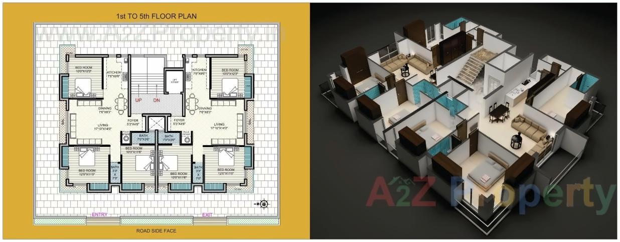 Layout of real estate project Aarav Flora located at Nana-mava, Rajkot, Gujarat