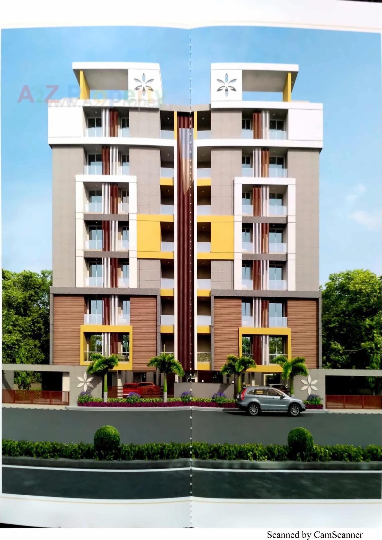 3D Elevation of real estate project Aarya Kruti located at Rajkot, Rajkot, Gujarat