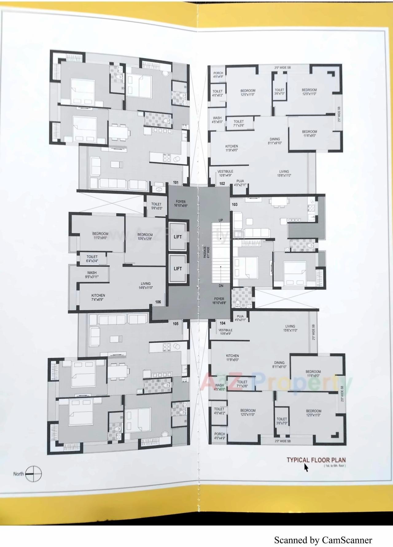 Layout of real estate project Aarya Kruti located at Rajkot, Rajkot, Gujarat